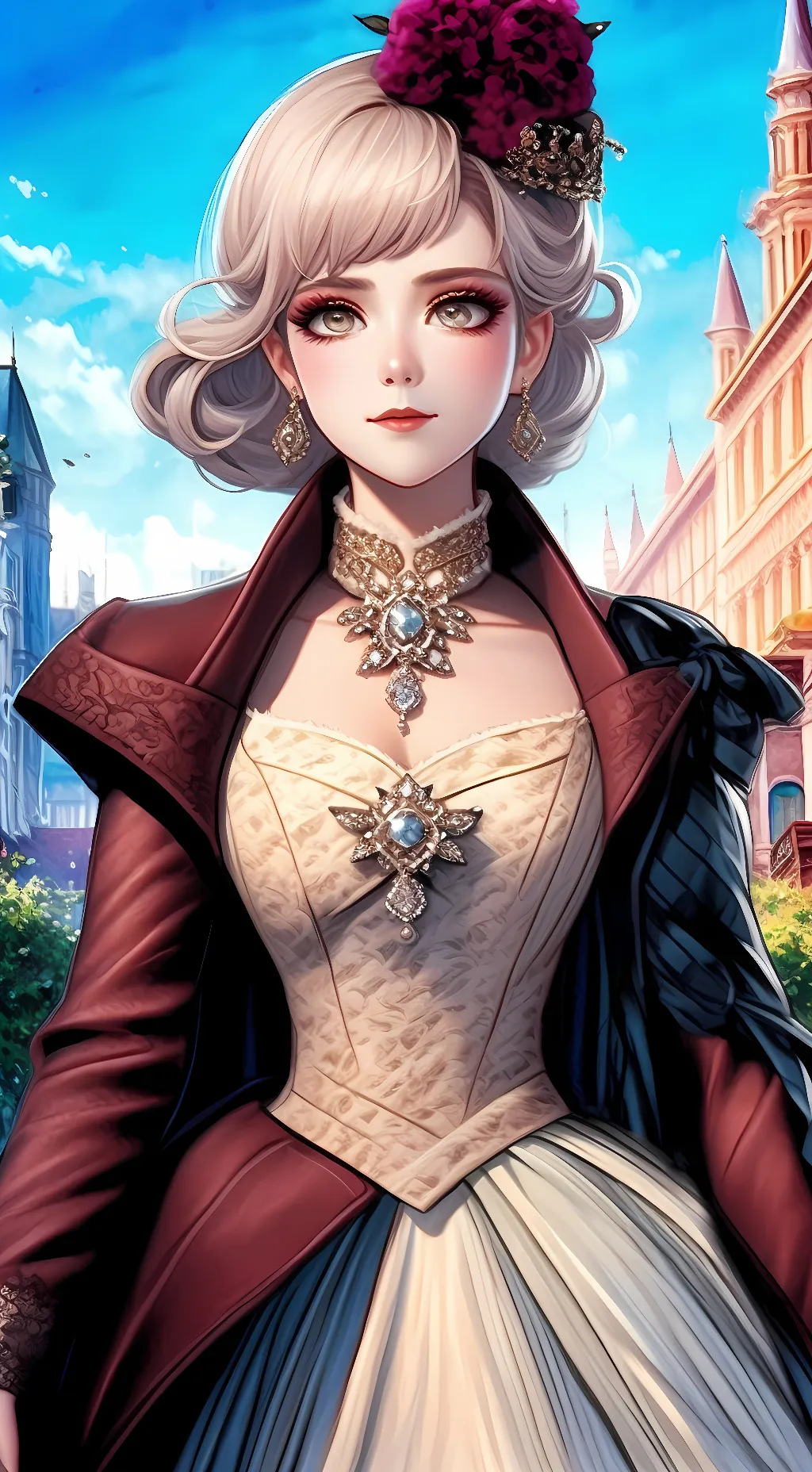 ai character: Effie Trinket  background