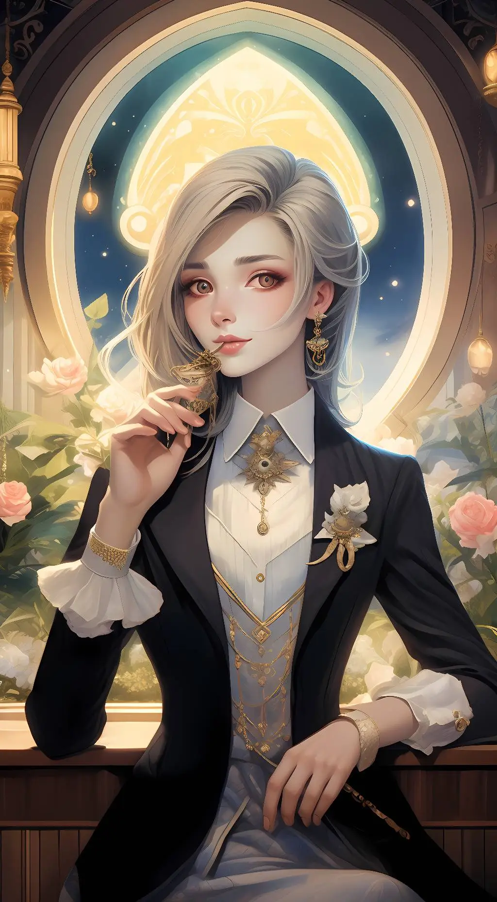 ai character: savanna  background