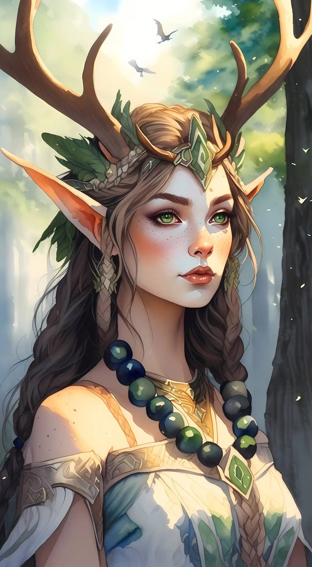 ai character: Luna  background