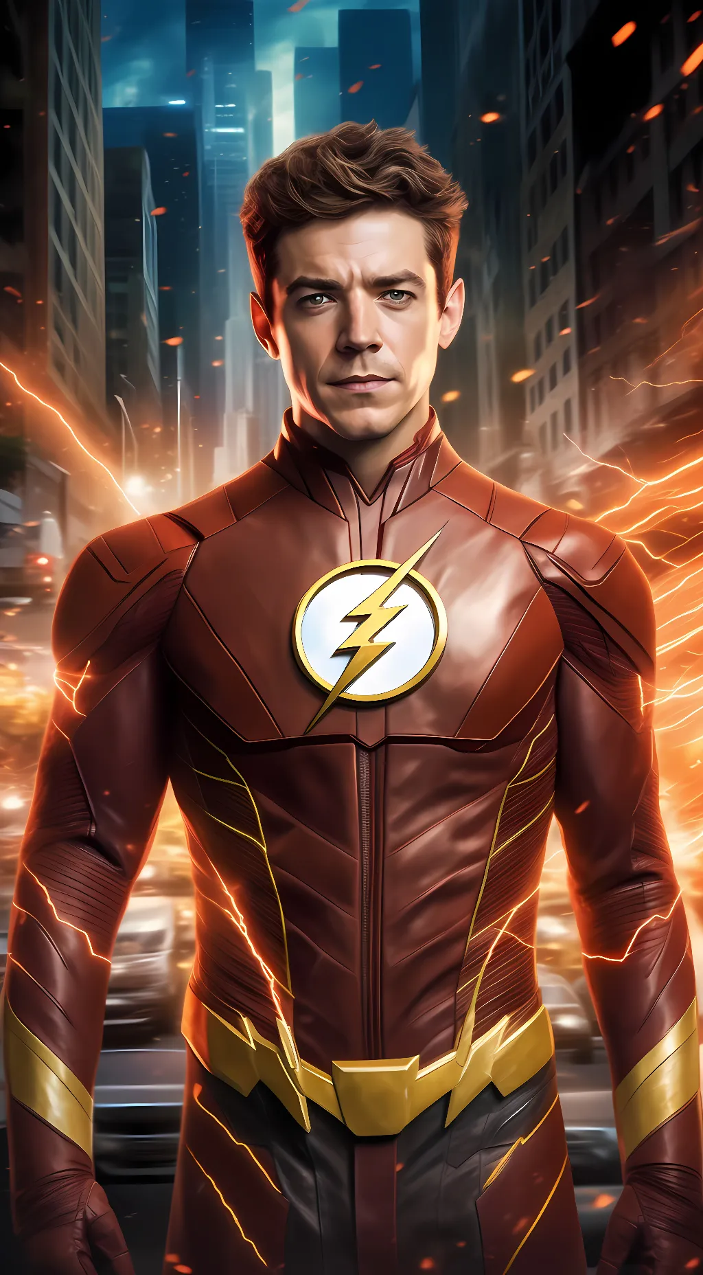 ai character: THE FLASH background