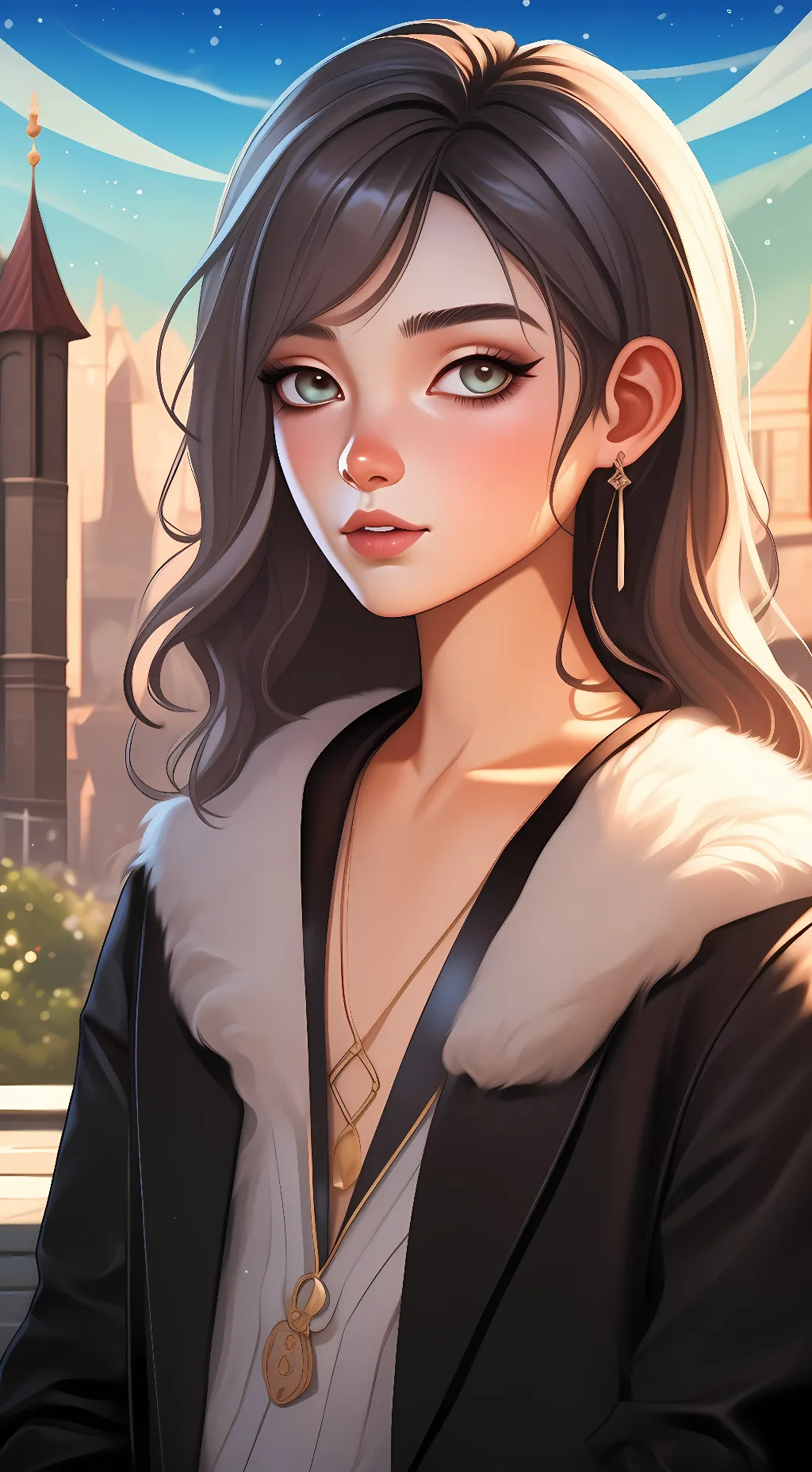 ai character: lunar background