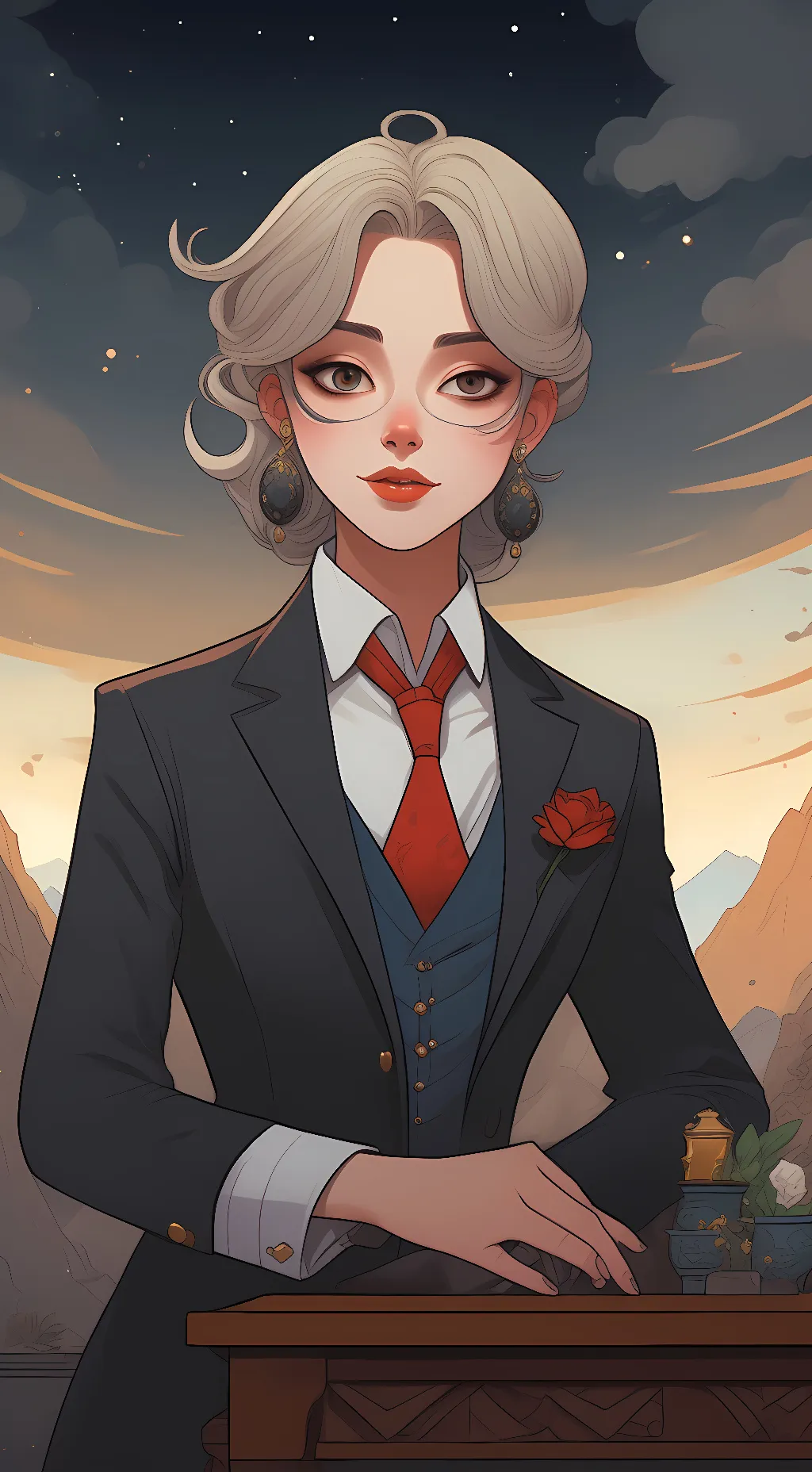 ai character: lily background