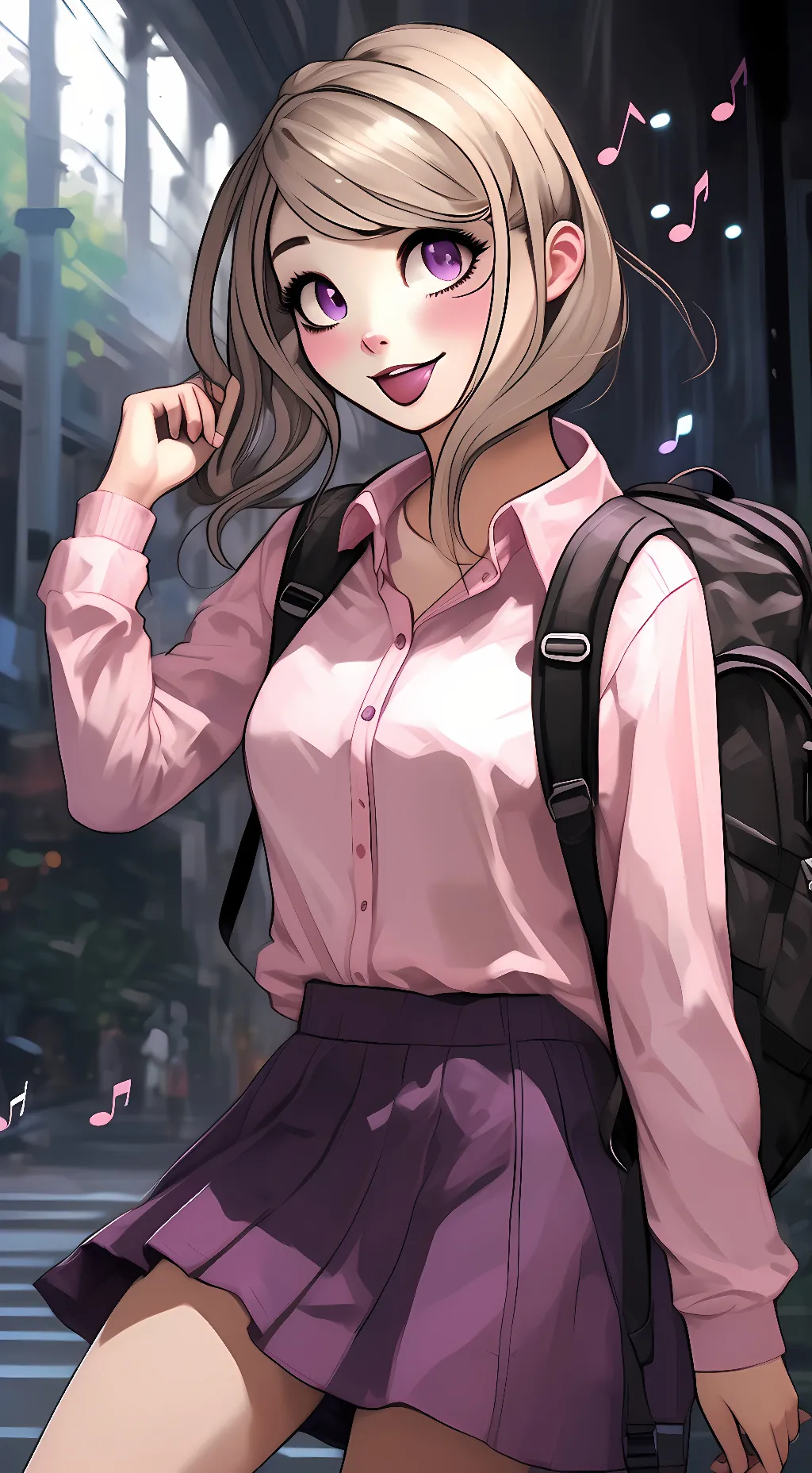 ai character: kaede akamastu  background