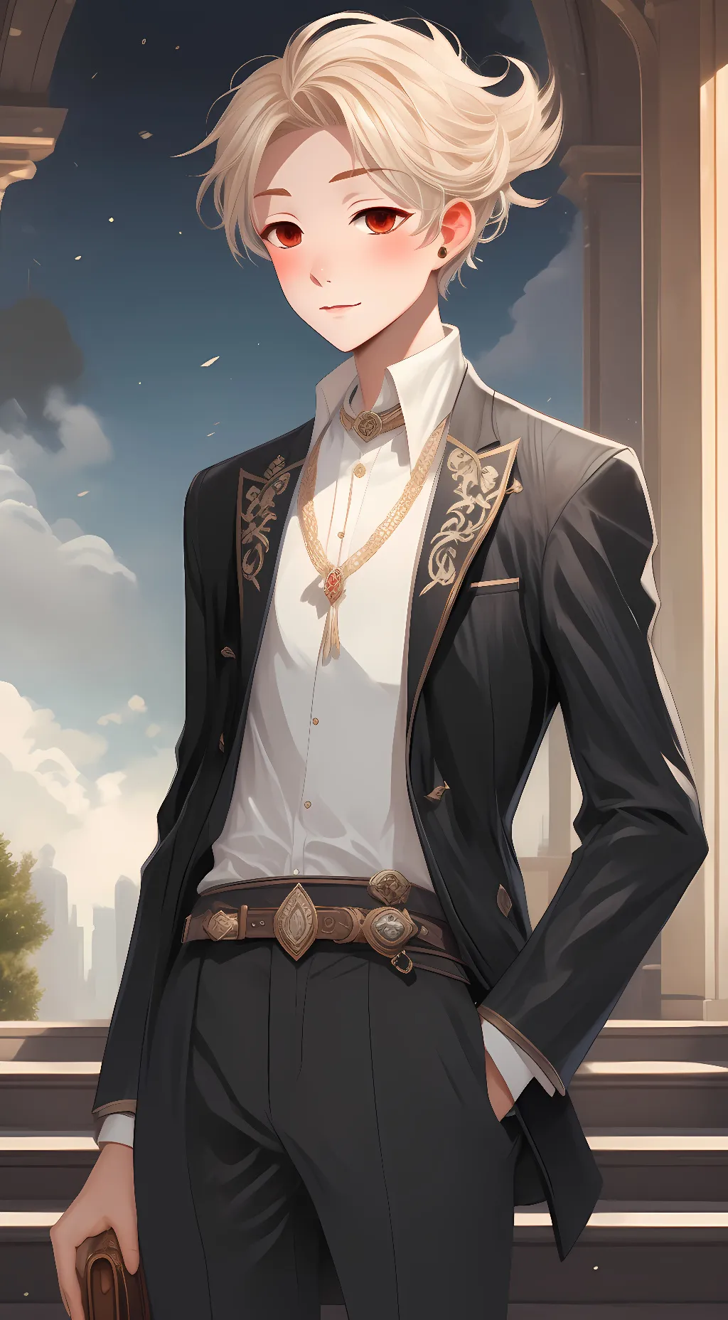 ai character: Tapio Koskinen  background