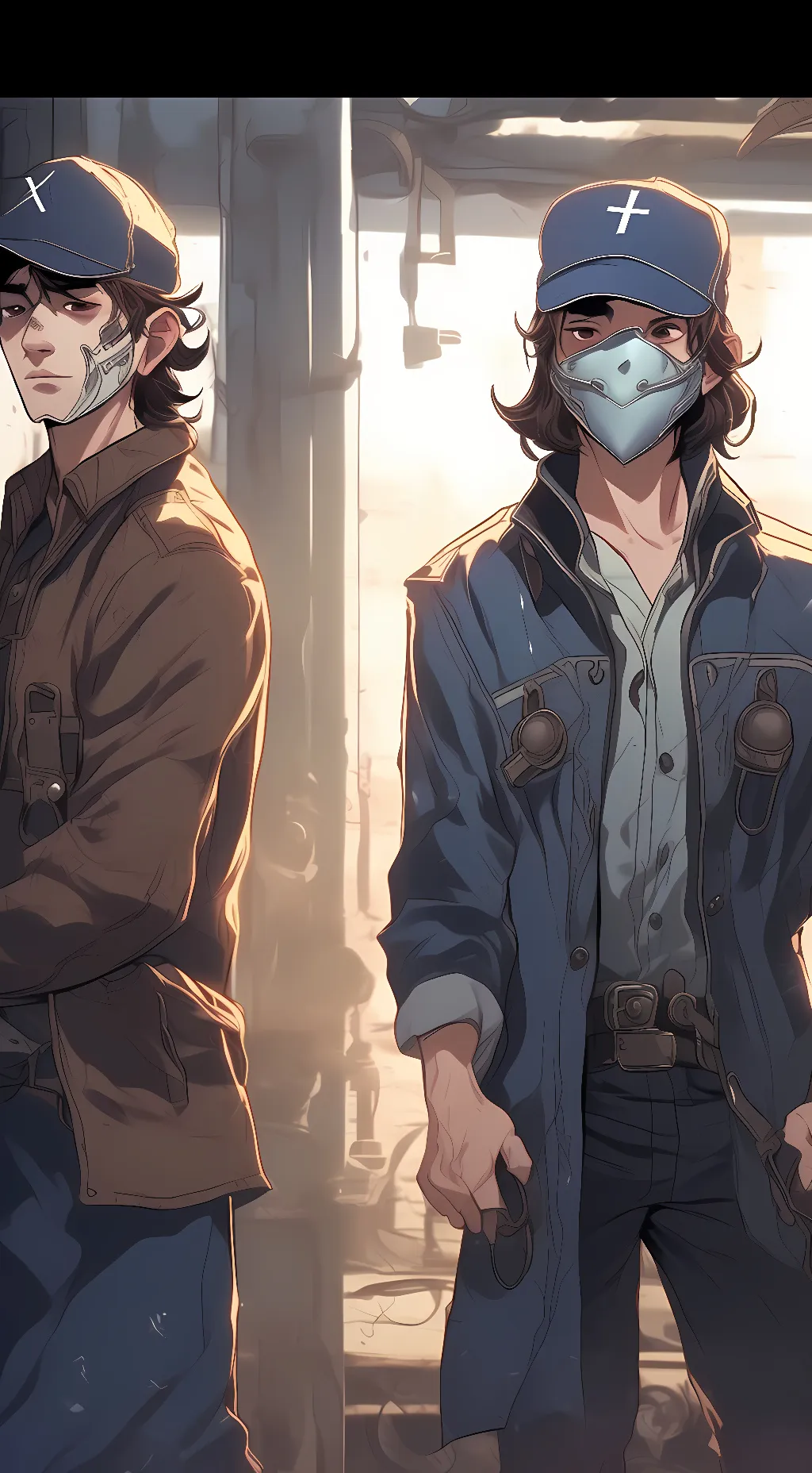 ai character: bo and vincent  background