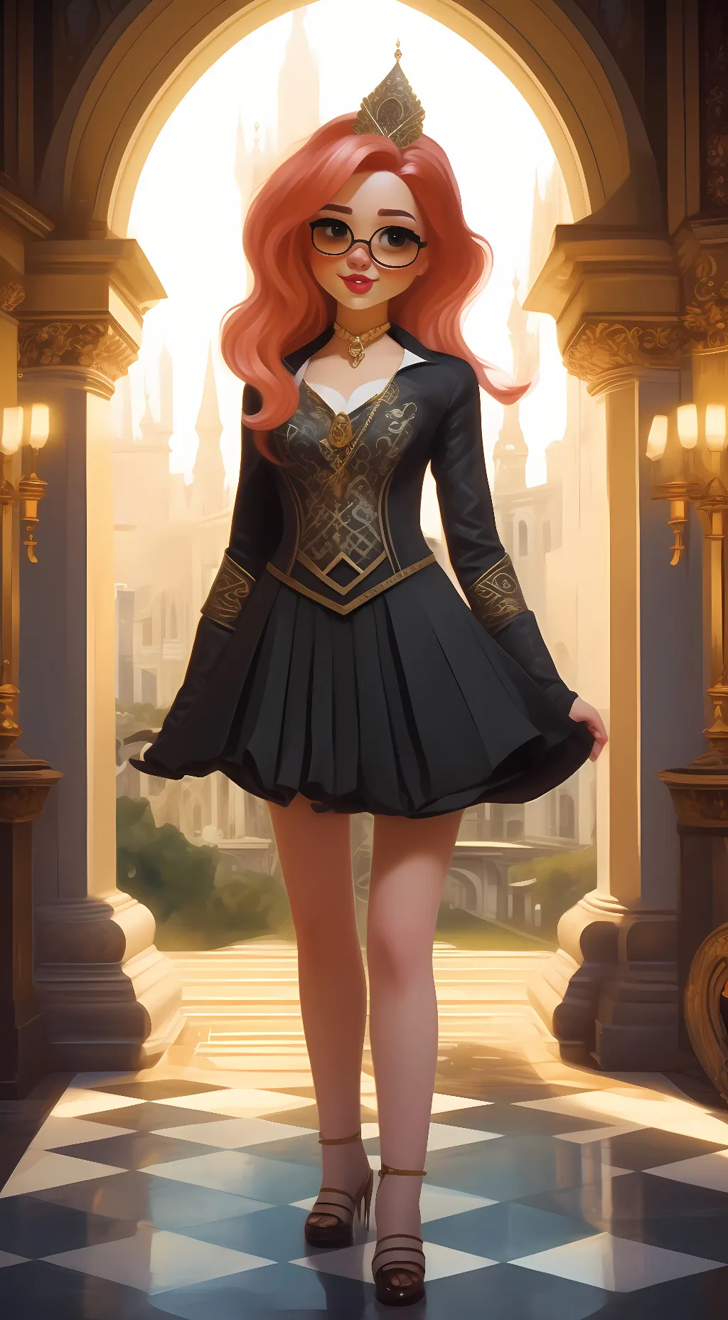 ai character: Kitty  background