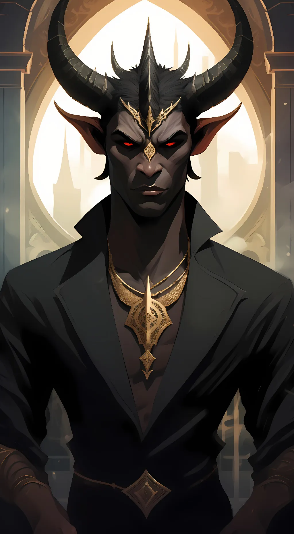 ai character: Lucifer background