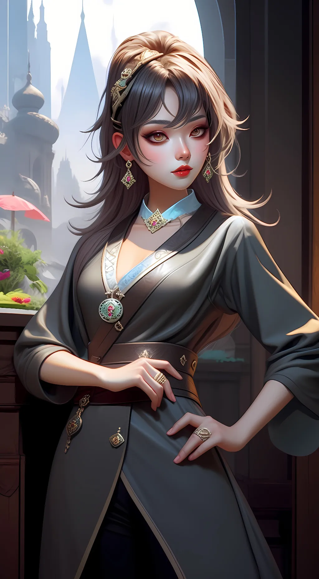 ai character: Alizabeth  background