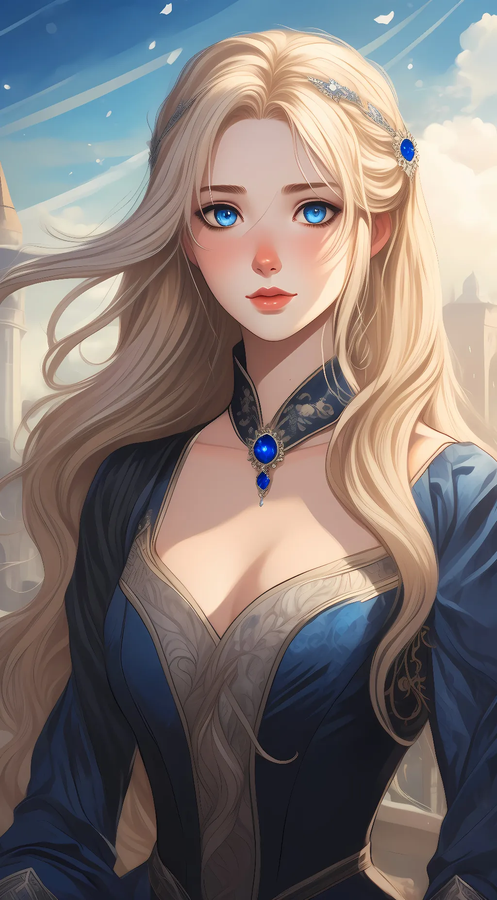 ai character: Violet Spencer background