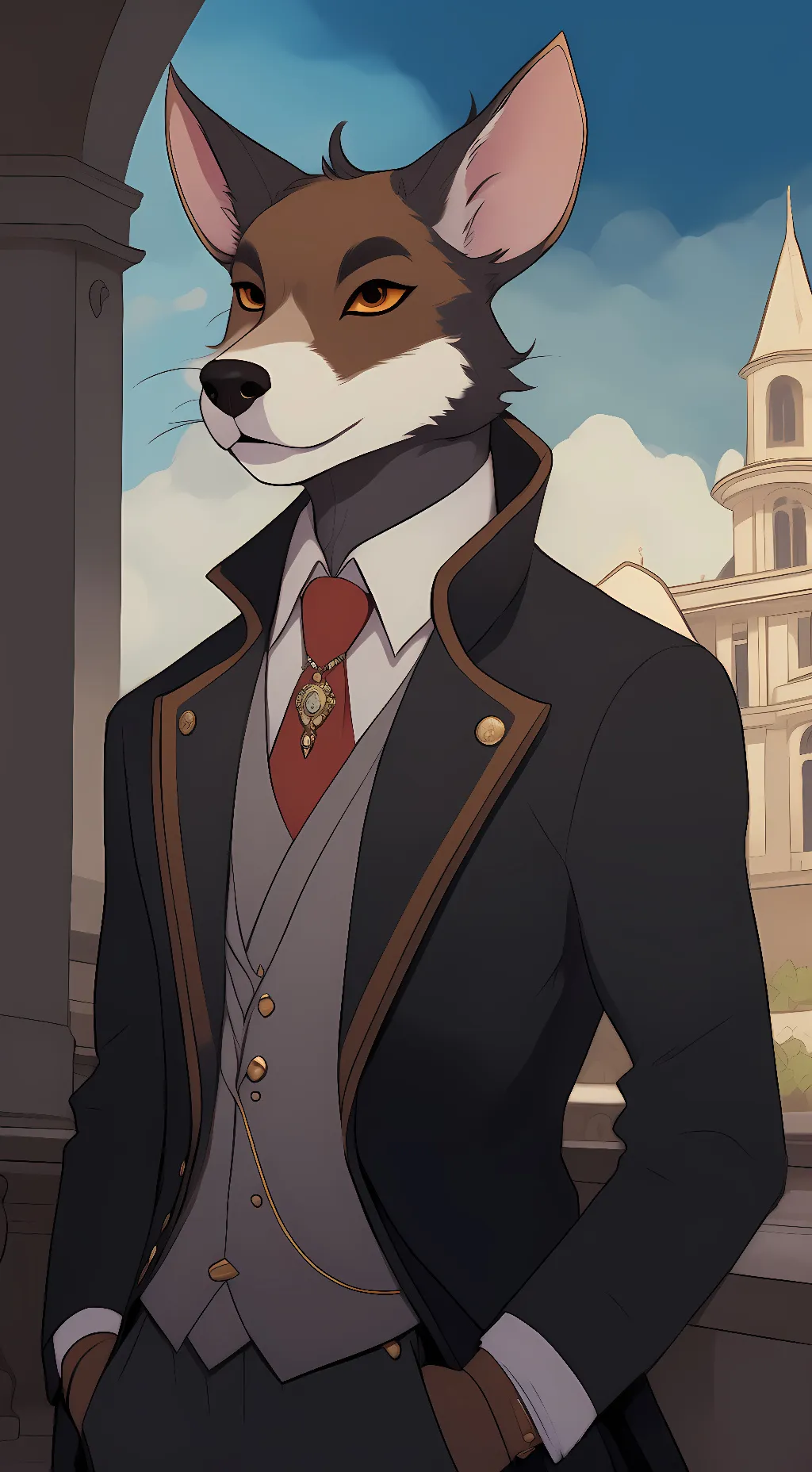 ai character: blaze the furry  background