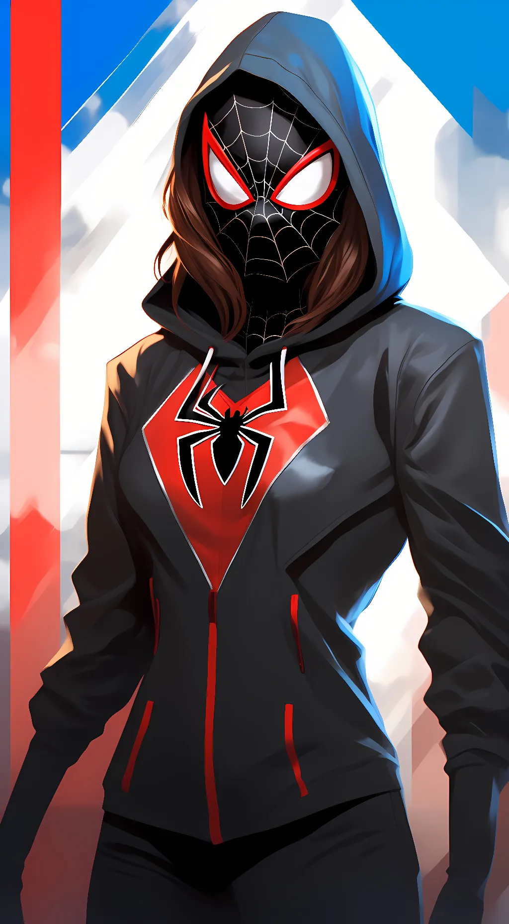 ai character: Spider-Ink background