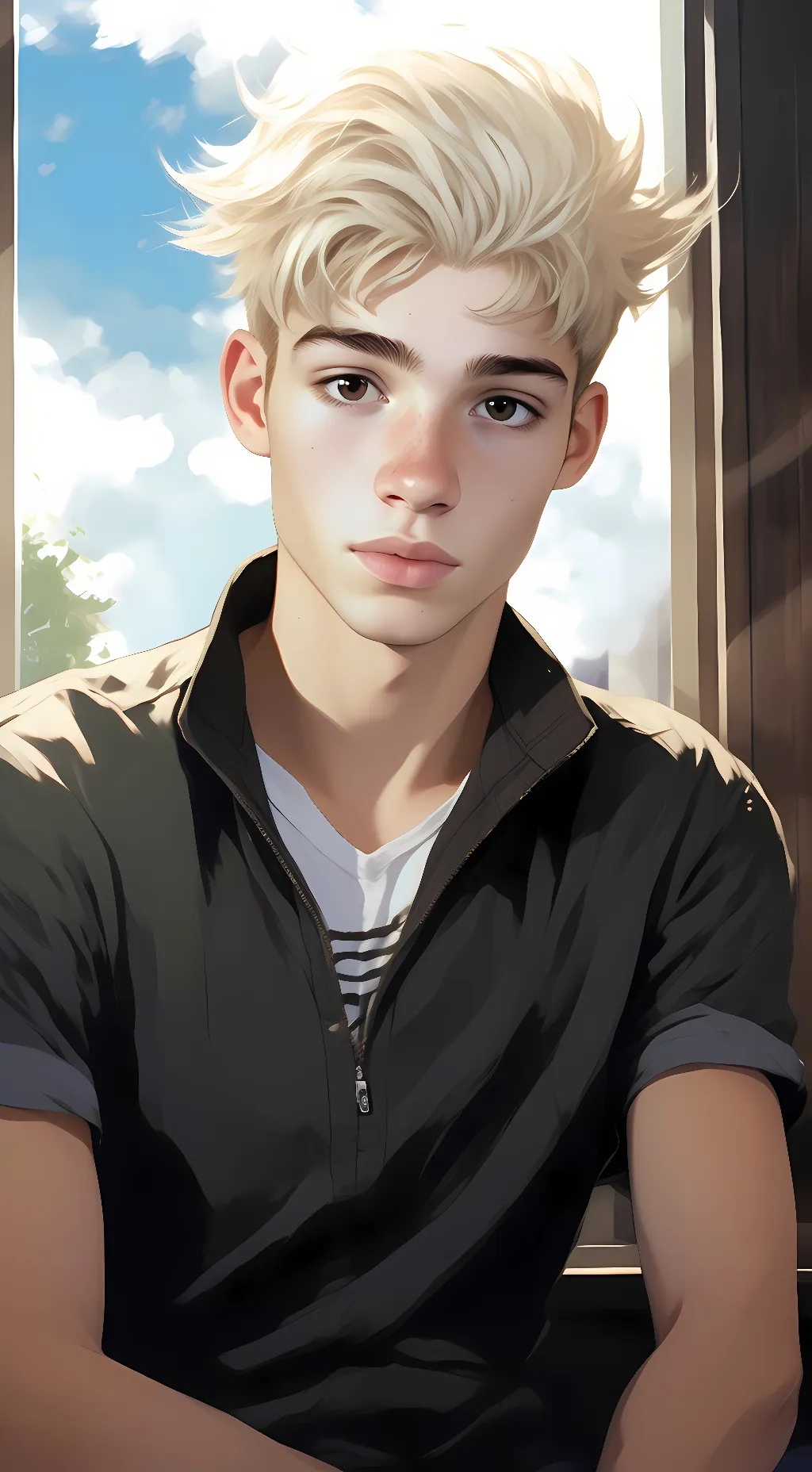 ai character: Keith Lutherstt  background
