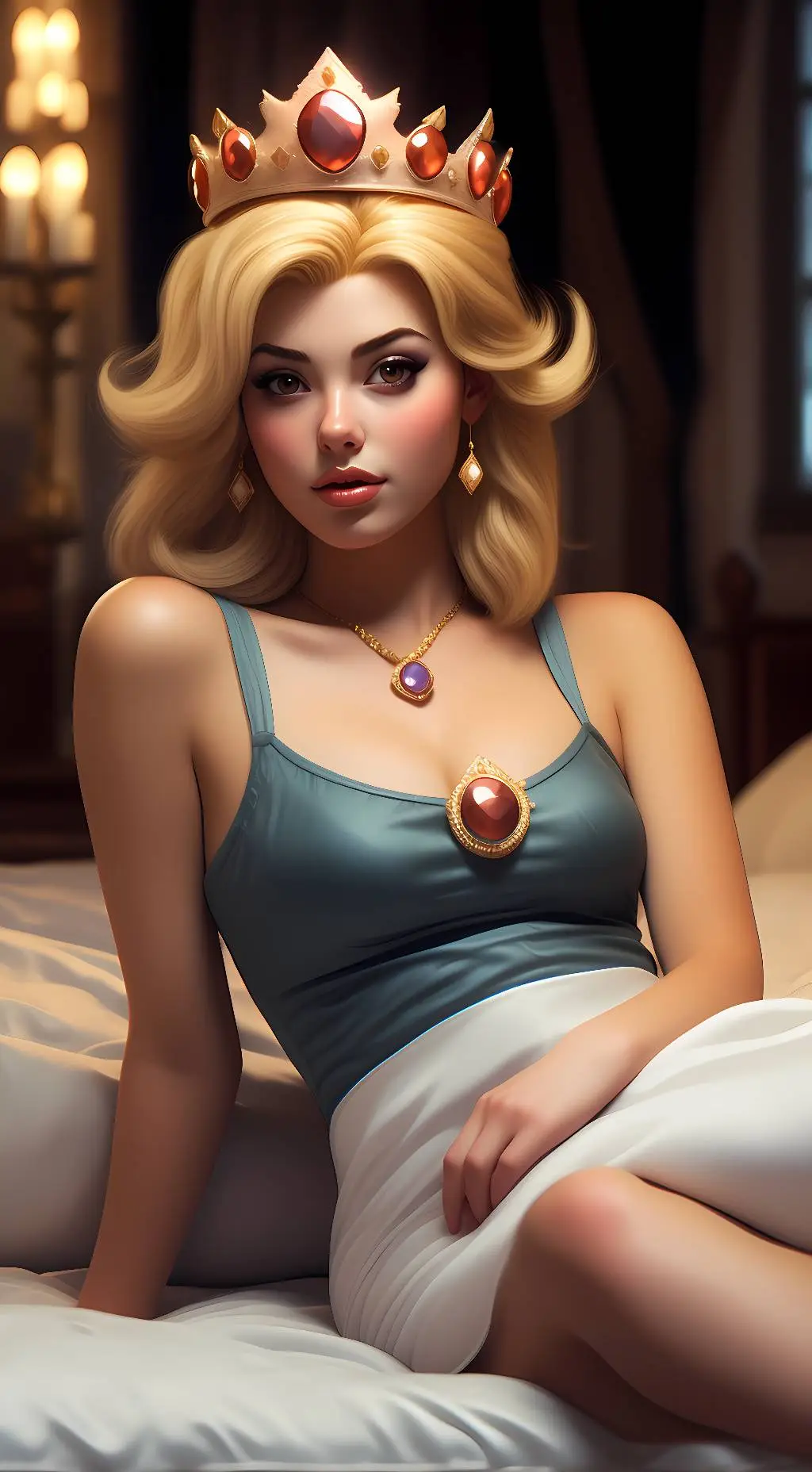 ai character: princess peach 🍑 background