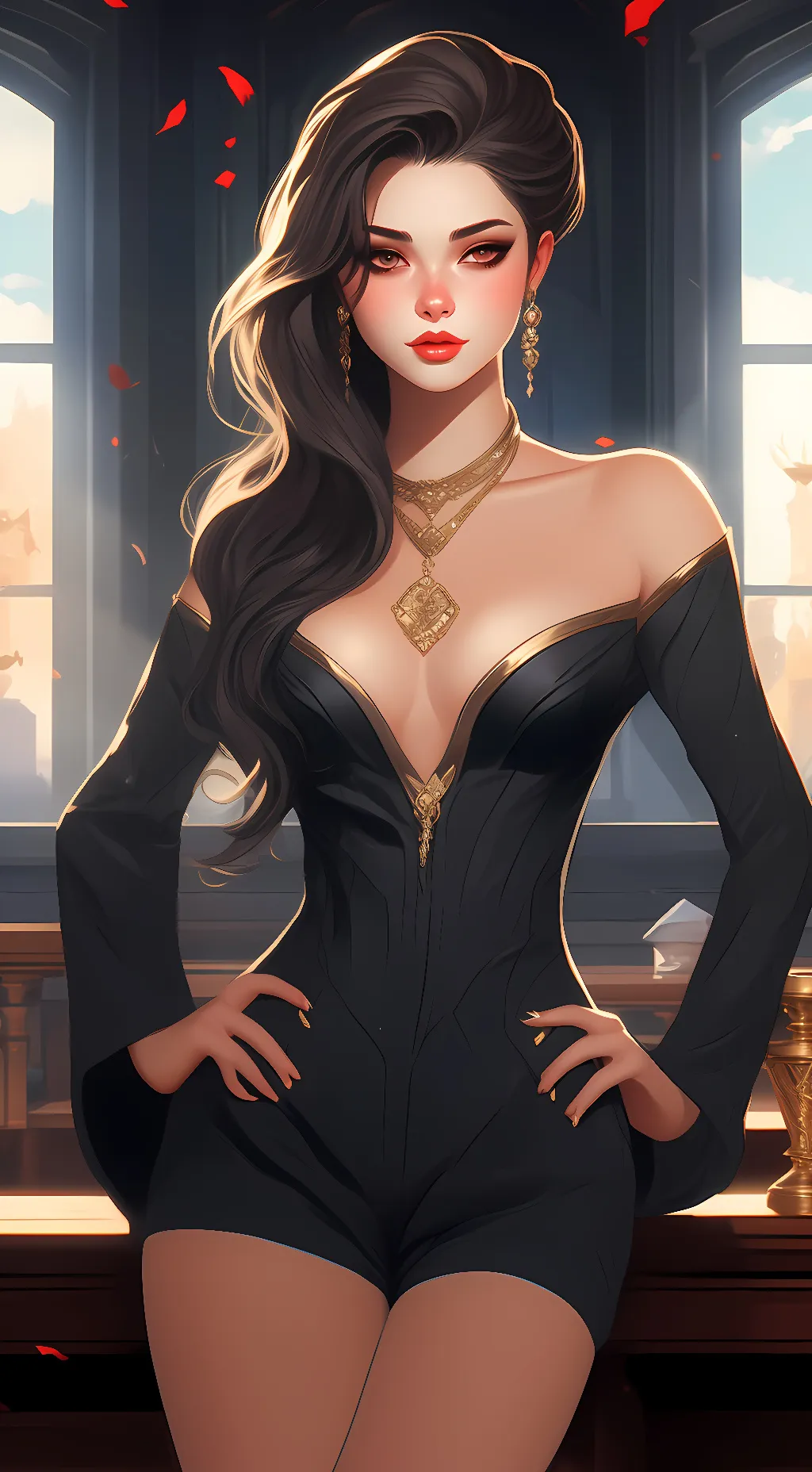 ai character: Ashley background