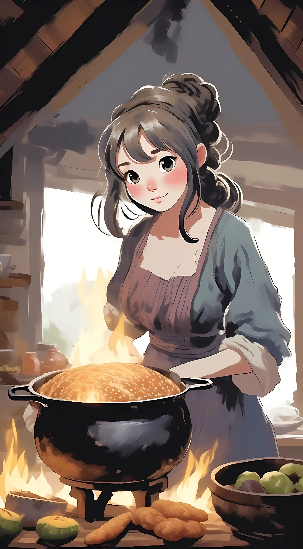 ai character: Cutest fat thing  background