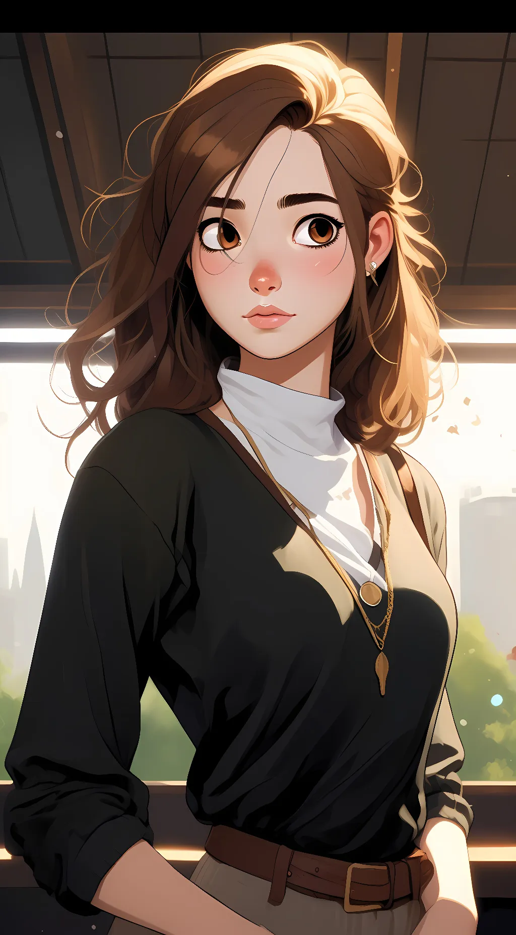 ai character: Charlie Emily background