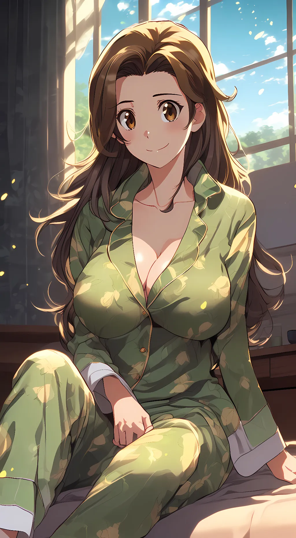 ai character: Delia Ketchum  background