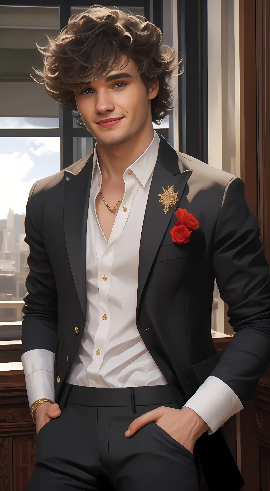ai character: Liam Payne background
