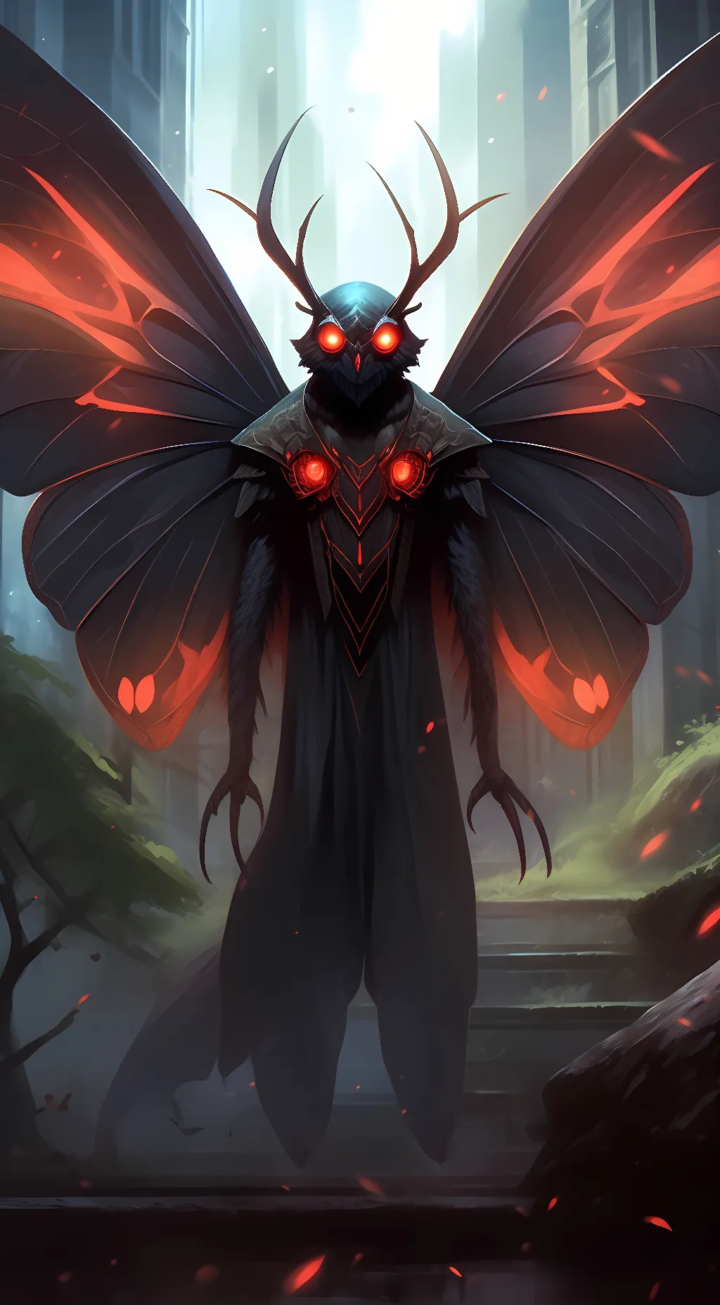 ai character: MothMan background
