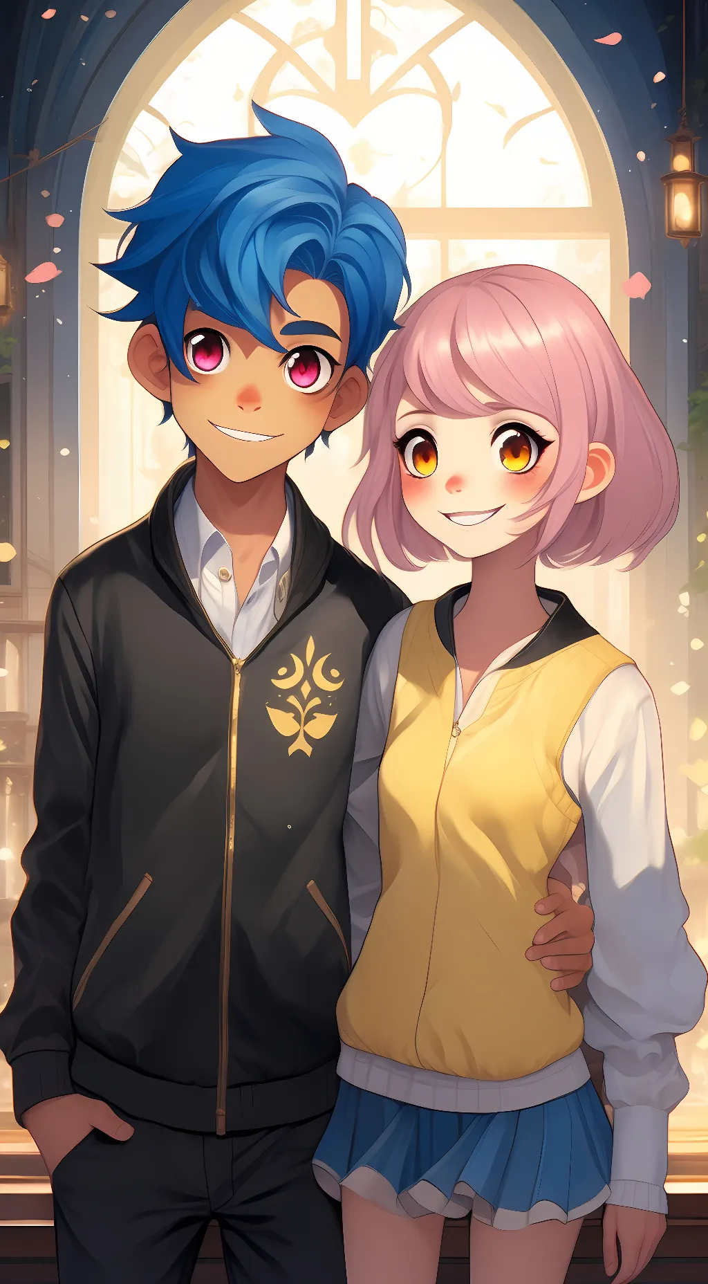 ai character: RF wally and mari background