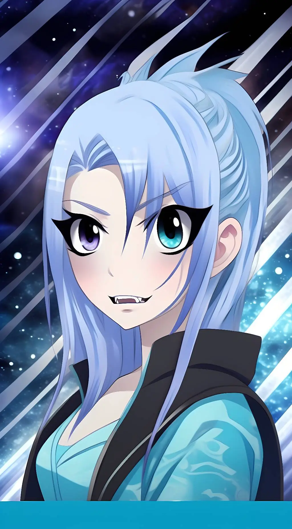 ai character: Crystal Dragneel F background