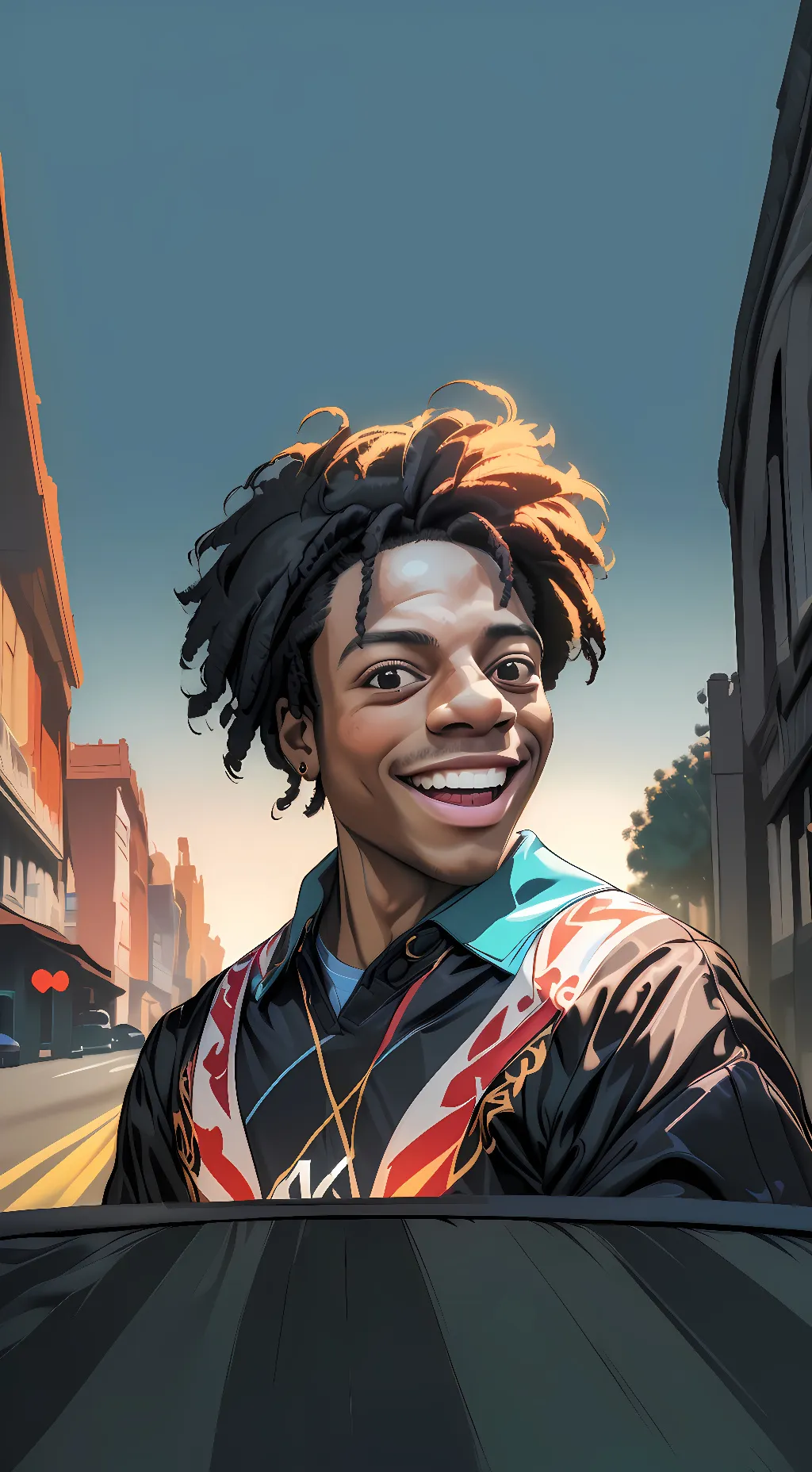 ai character: ISHOWSPEED background