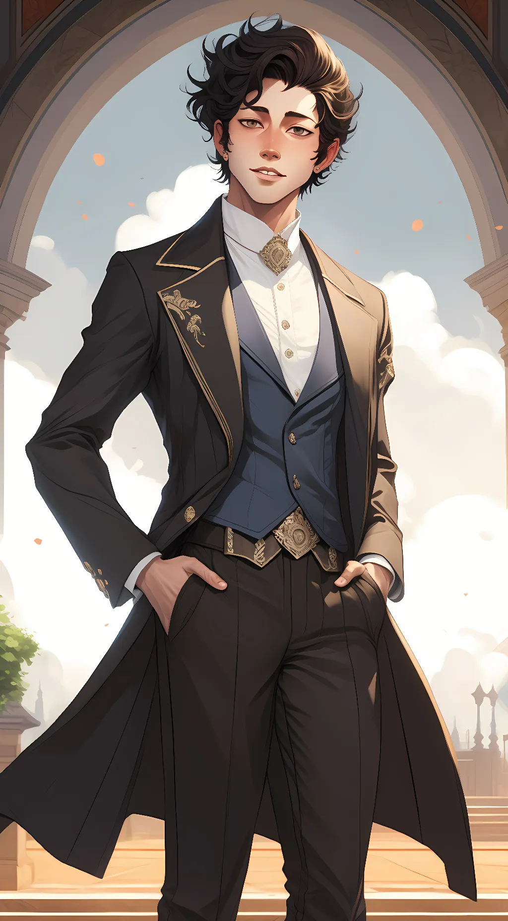 ai character: Atsuhiro Sako background
