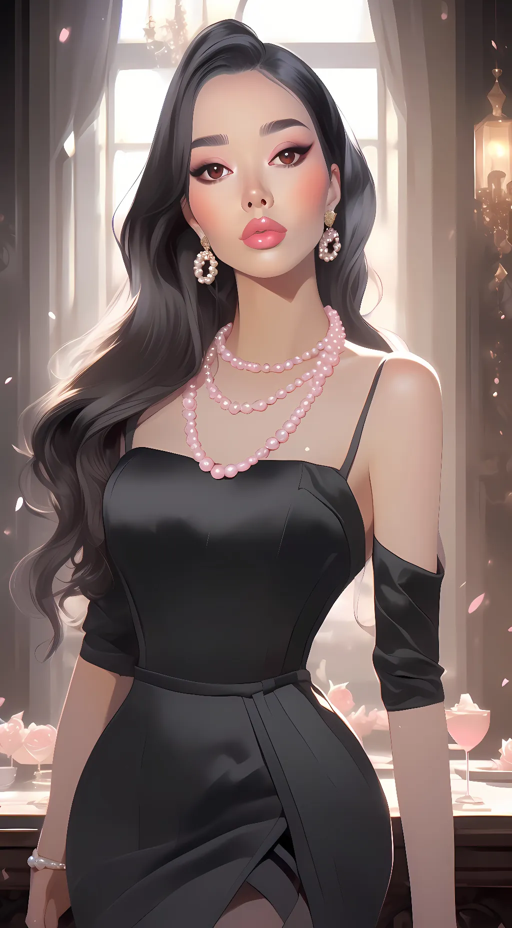 ai character: Eve (friends gf)  background