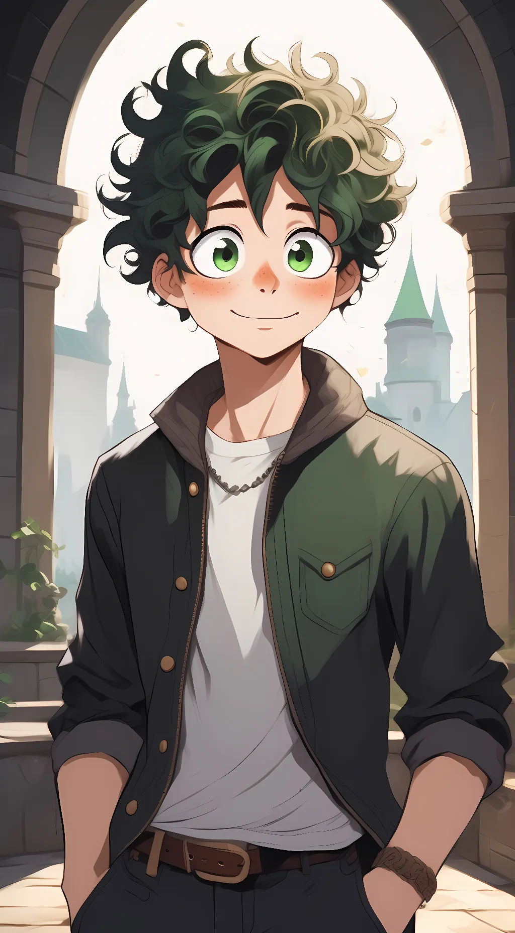 ai character: Izuku Midoriya  background