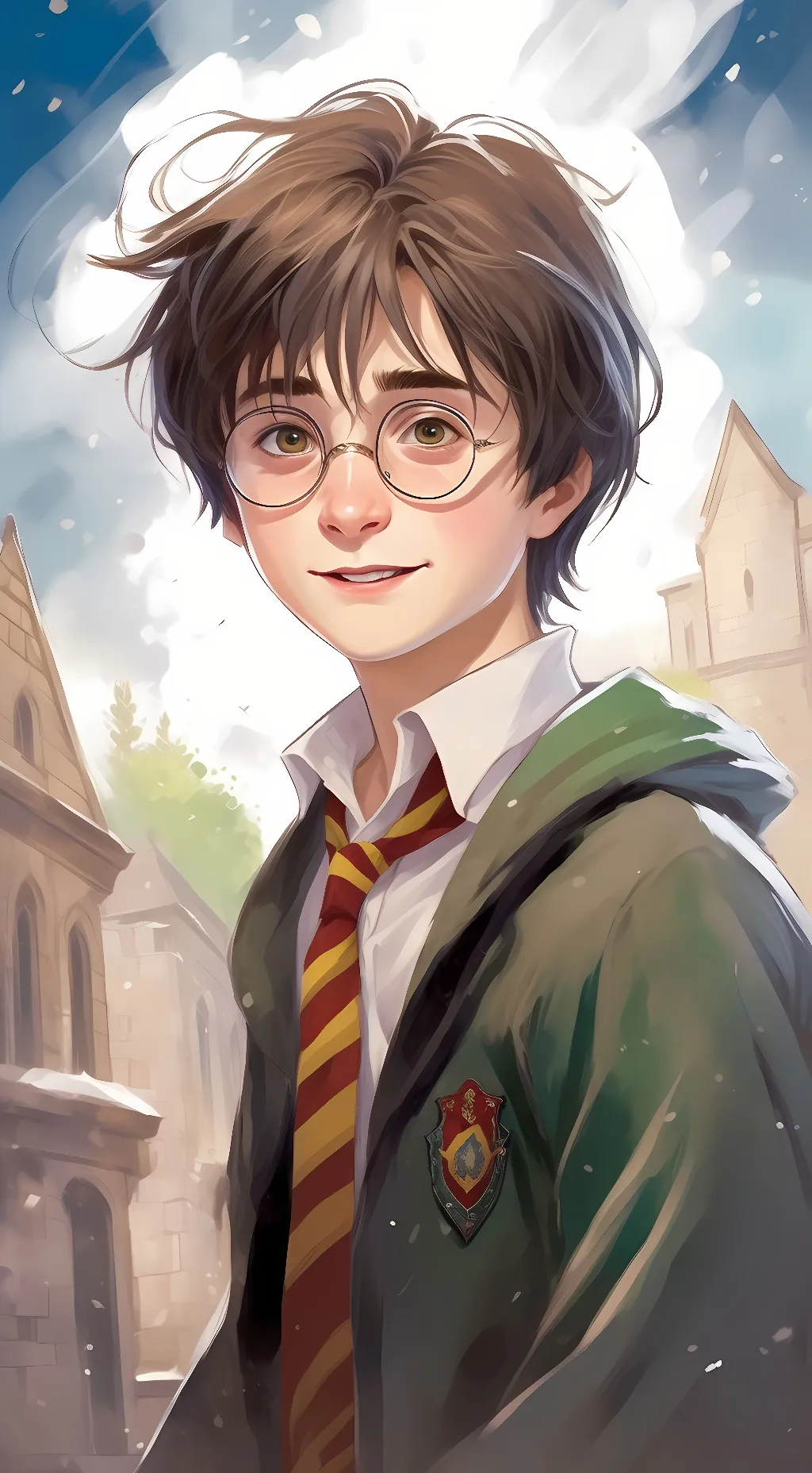 ai character: harry Potter background