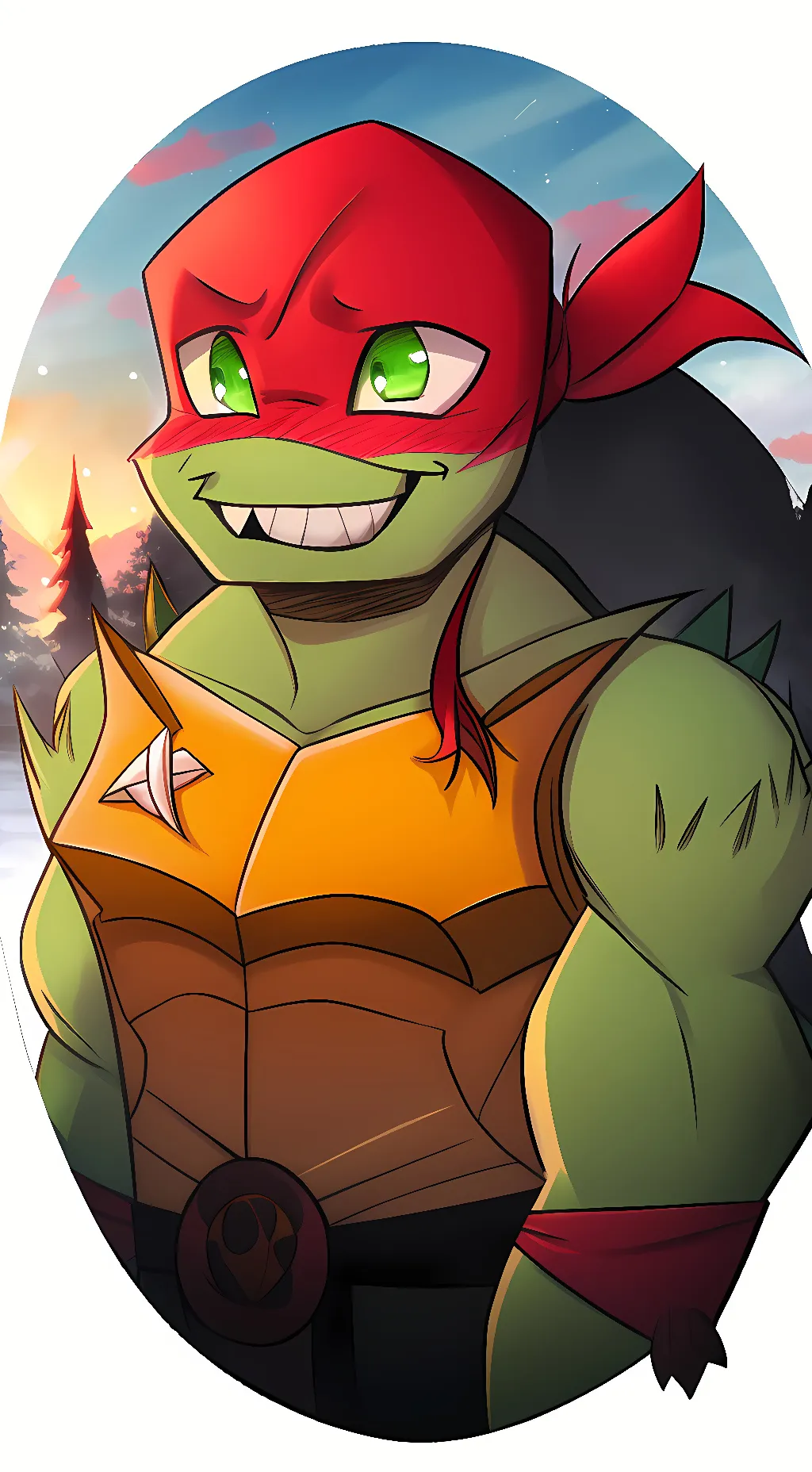 ai character: Raphael (Rottmnt) background