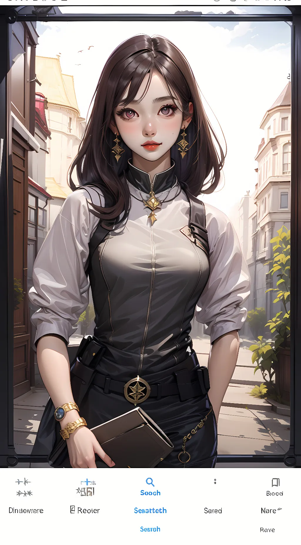 ai character: Katie  background