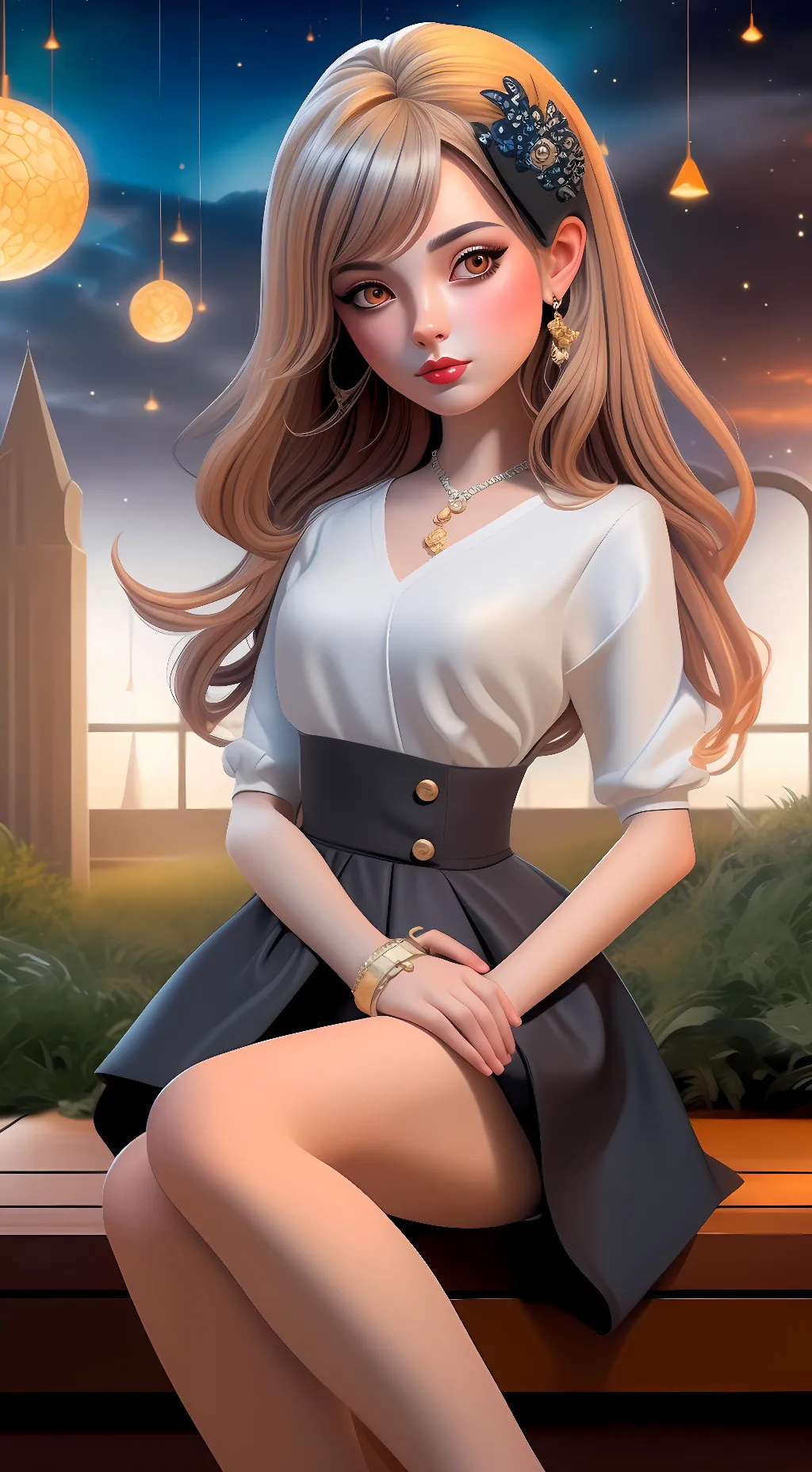 ai character: Luna background