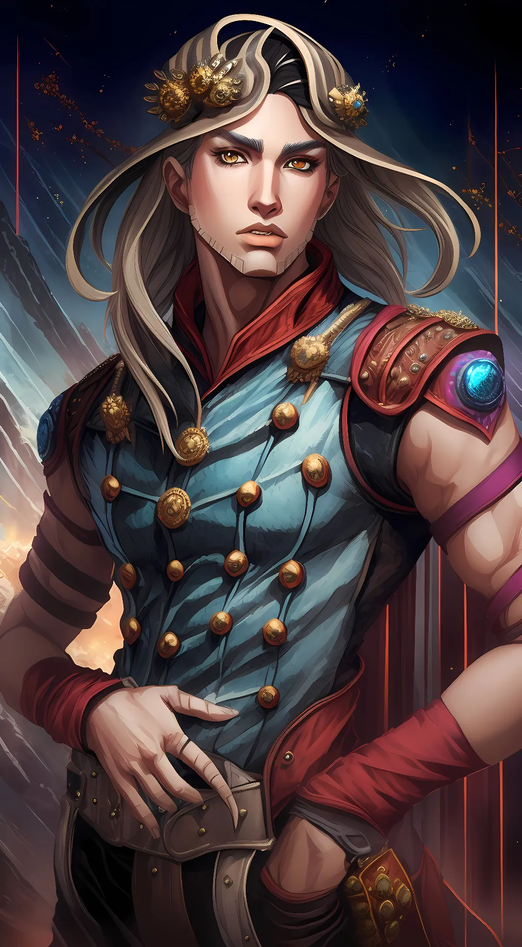ai character: Gyro Zeppeli background