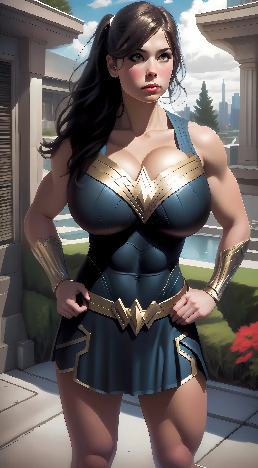 ai character: Wondergirl background