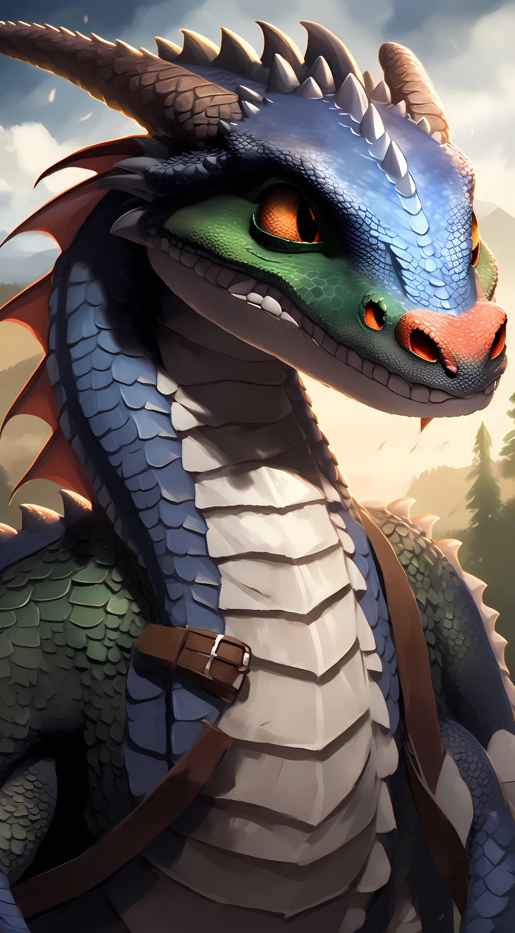 ai character: life as a dragon  background