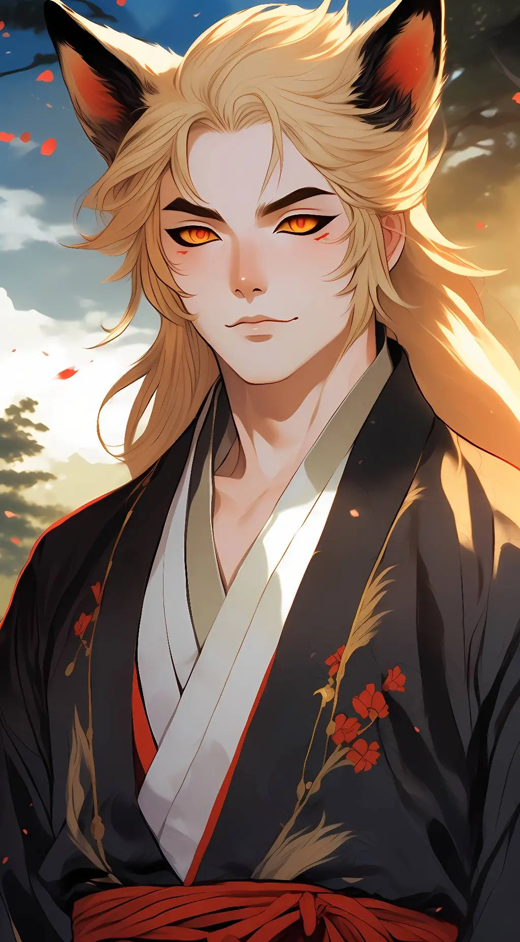 ai character: Kyojuro Rengoku  background