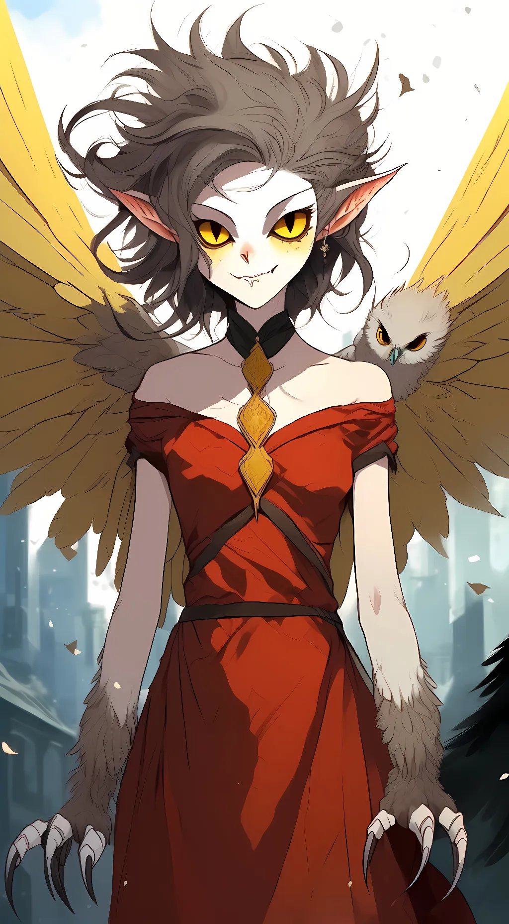 ai character: harpy eda background
