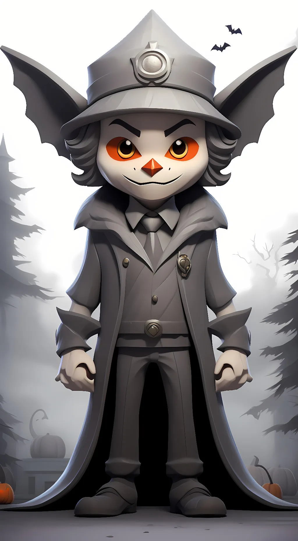 ai character: Halloween mascot background