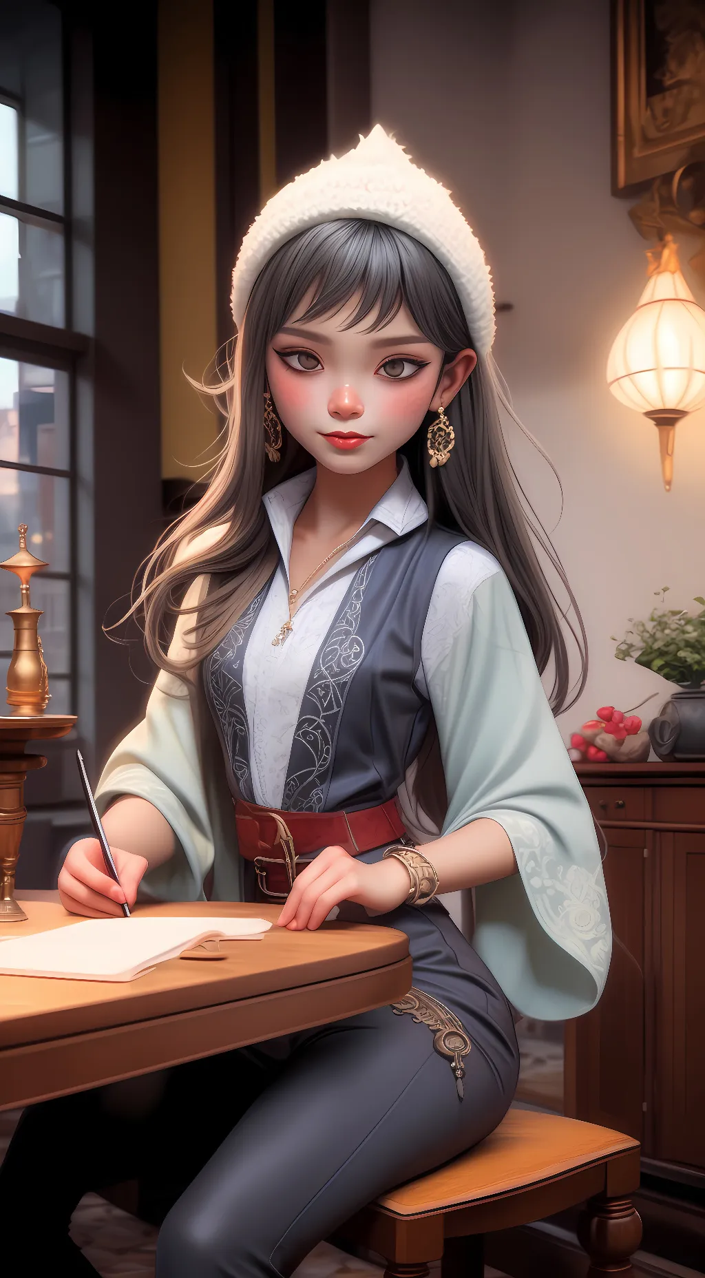 ai character: Ping background