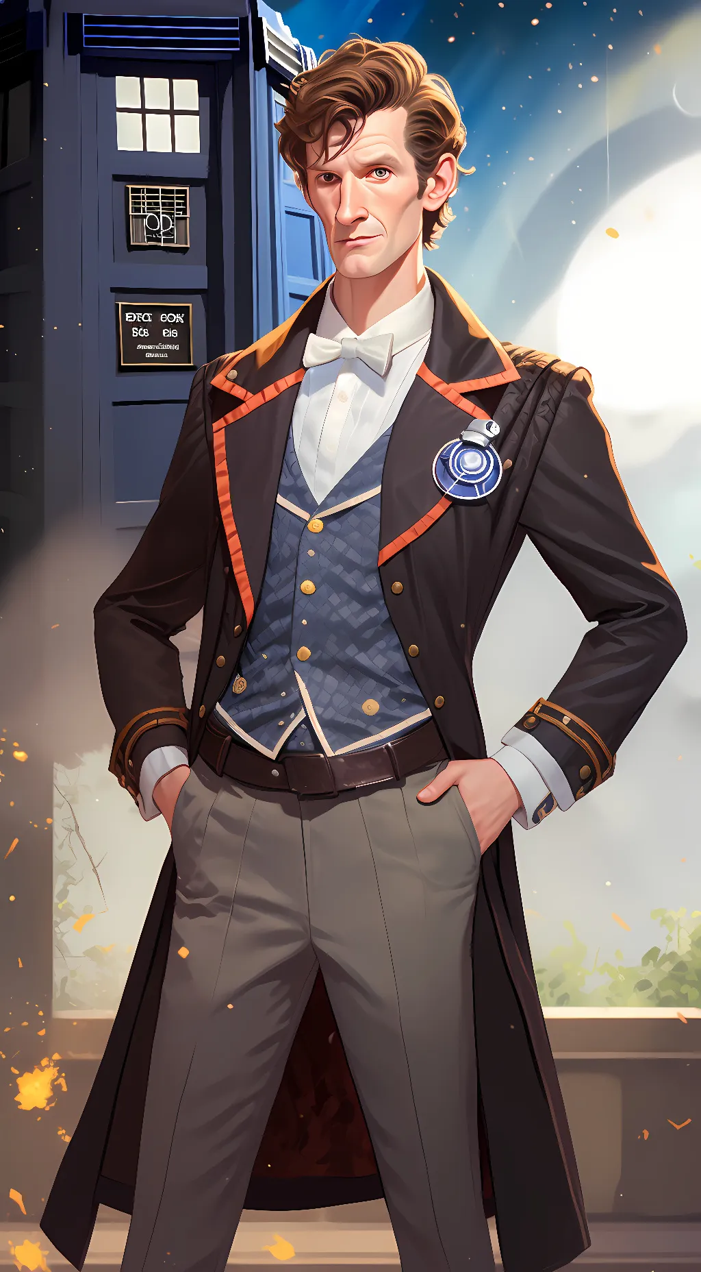 ai character: The 11th Doctor background