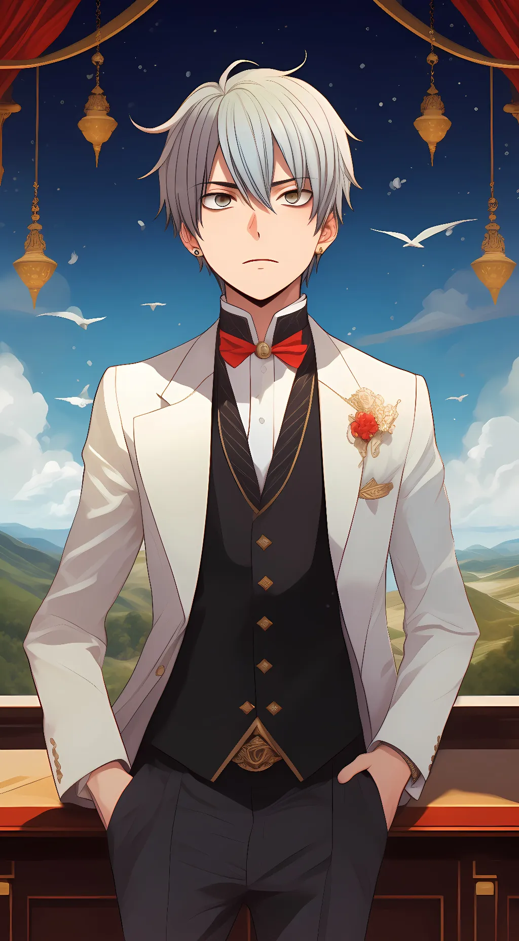 ai character: Shoto Todoroki background