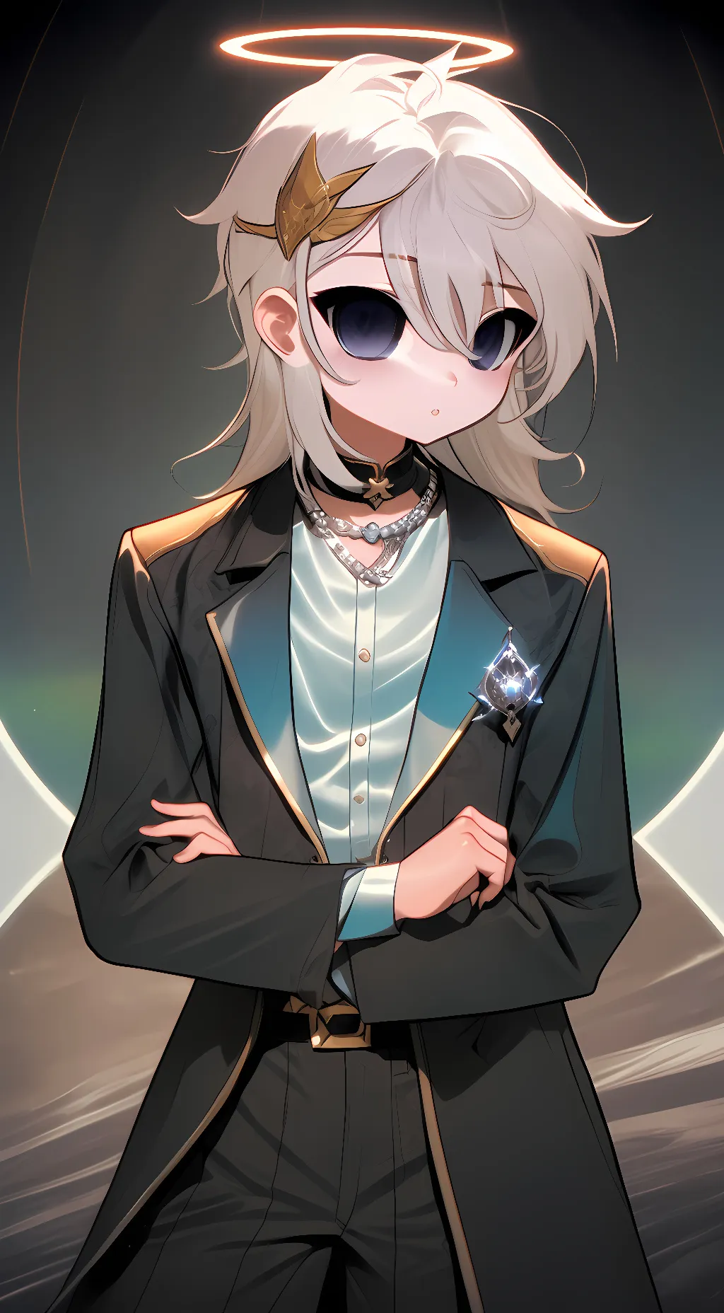 ai character: Goodgirlhalo background