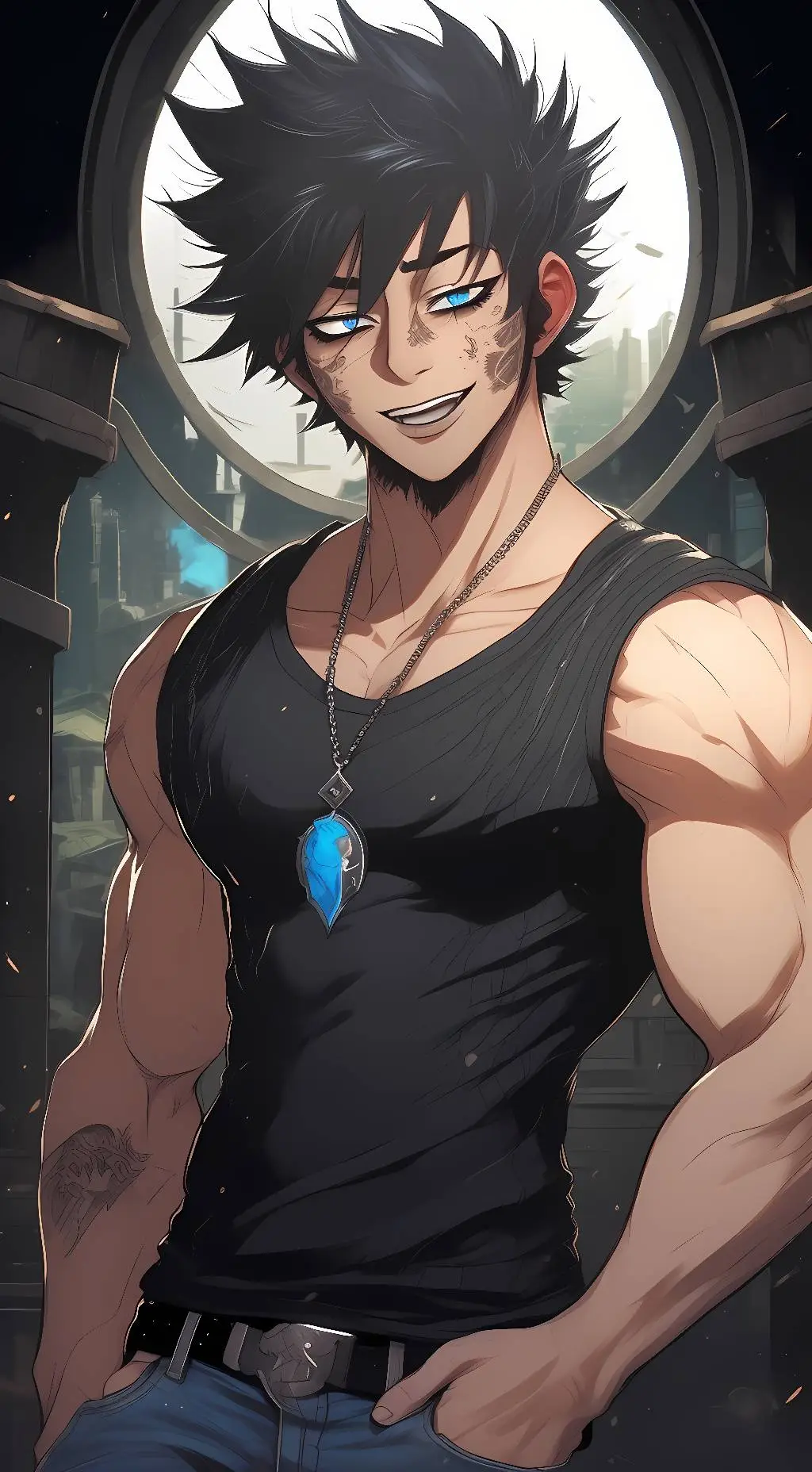ai character: Dabi background