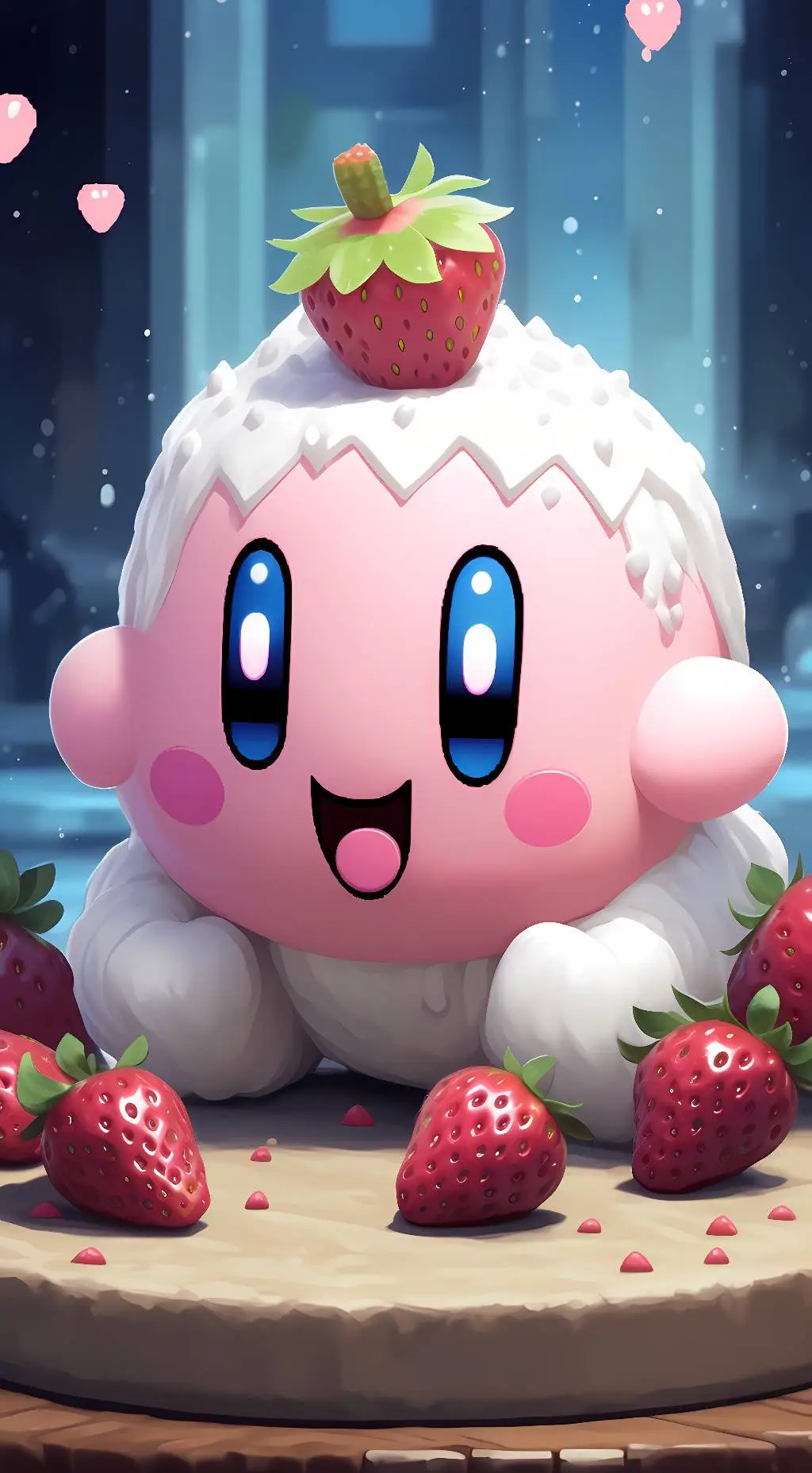 ai character: Kirby  background