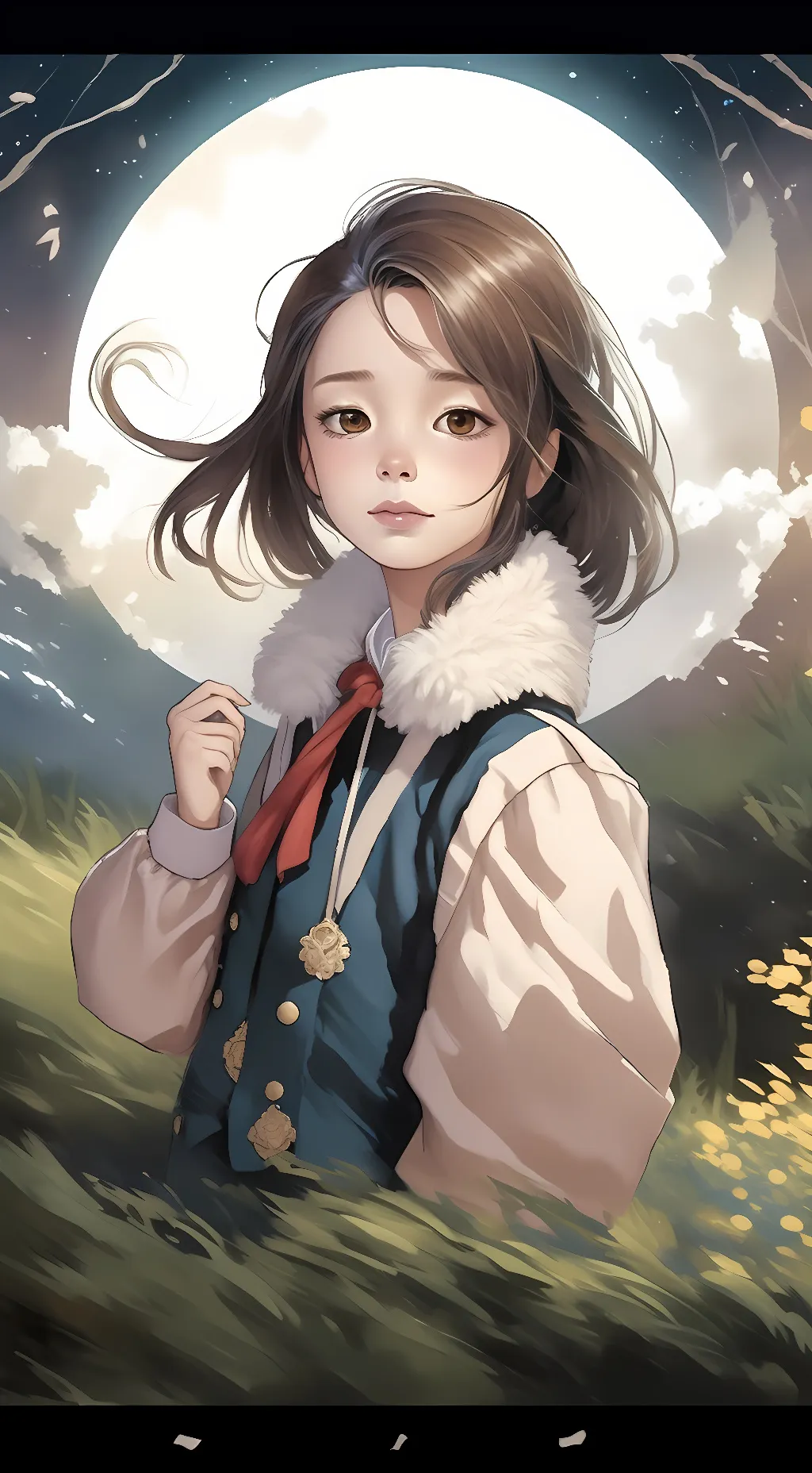 ai character: Luna background