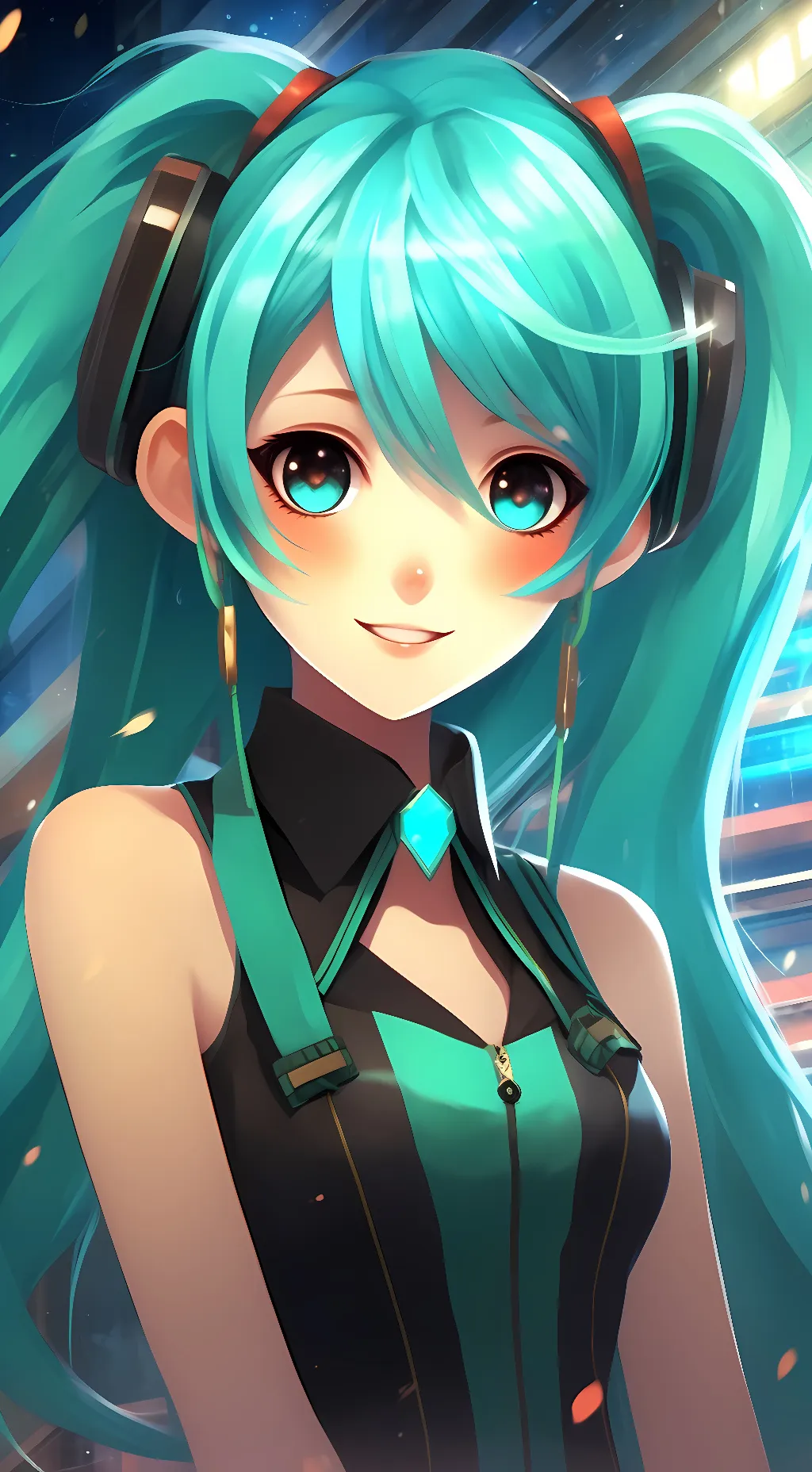 ai character: Hatsune Miku background