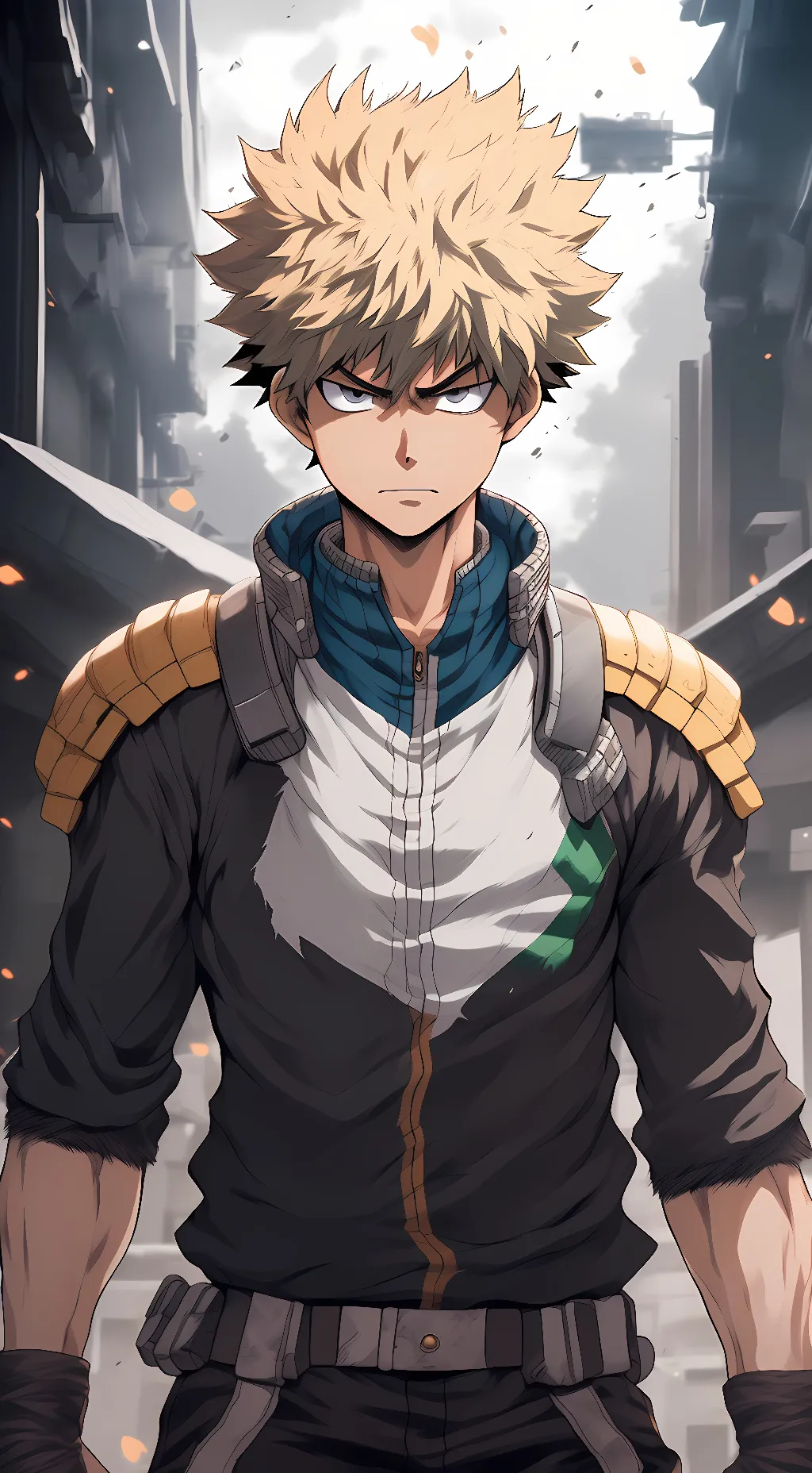 ai character: katsuki Bakugou  background