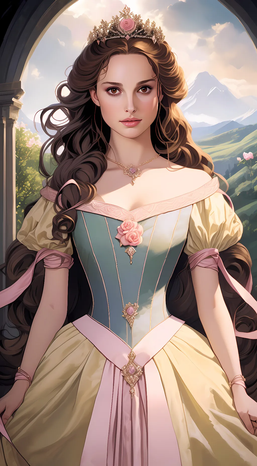 ai character: Rapunzel background