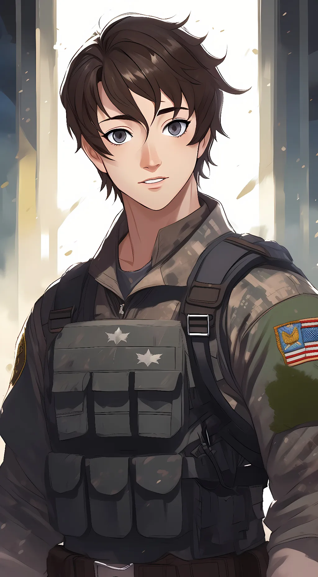 ai character: Logan Wolf  background